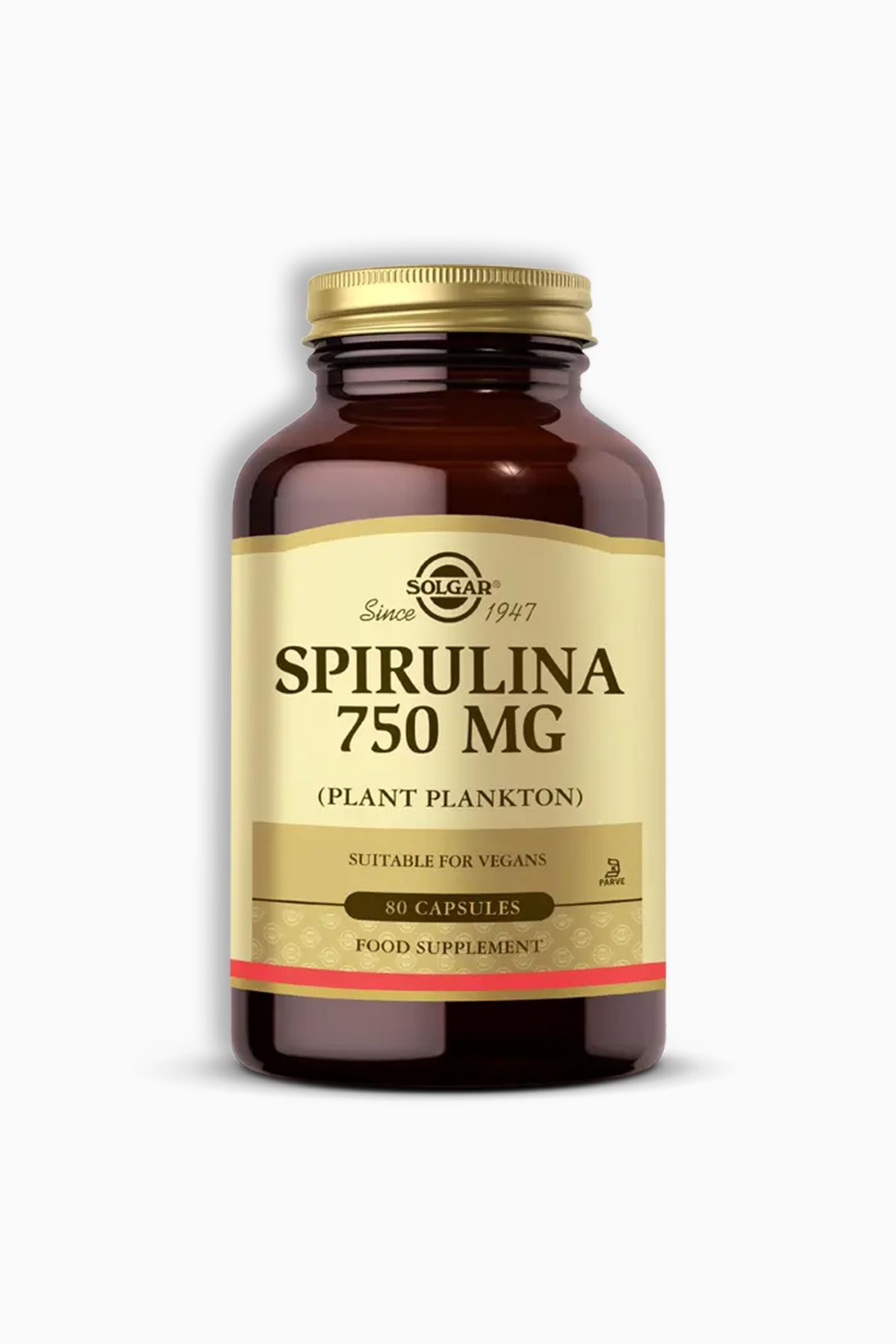 Solgar Spirulina 750 mg 80 Kapsül