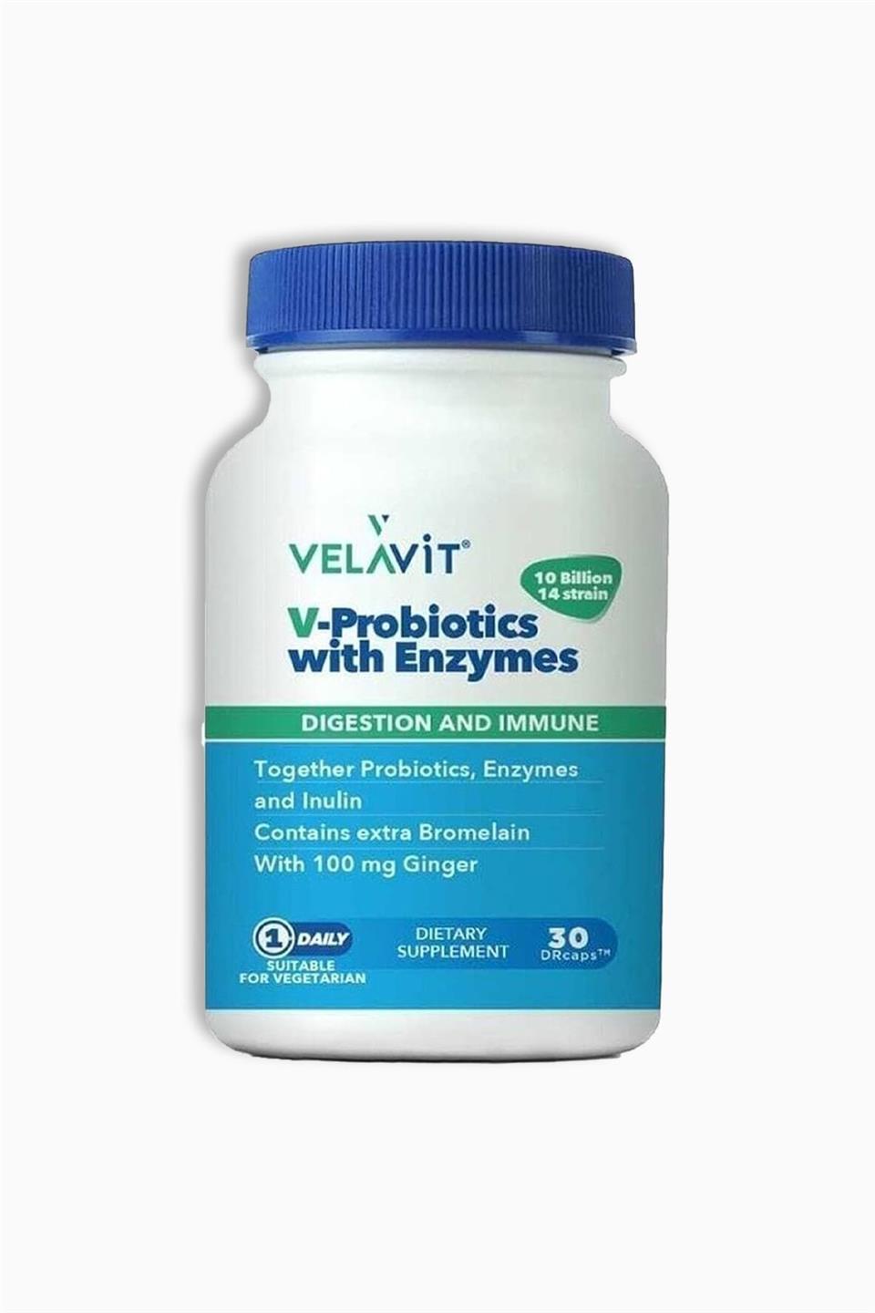 Velavit V-Probiotics With Enzymes 30 Tablet