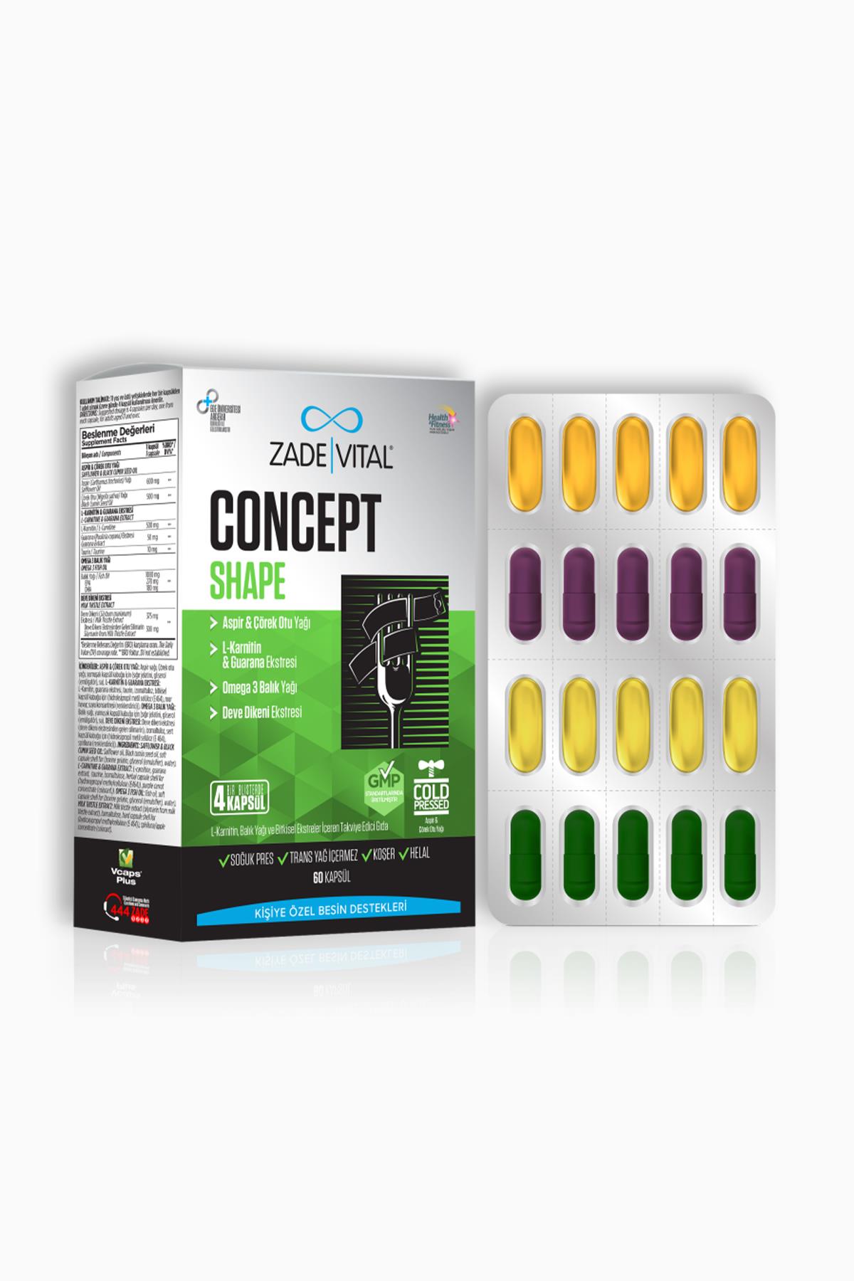 Zade Vital Concept Shape 60 Kapsül