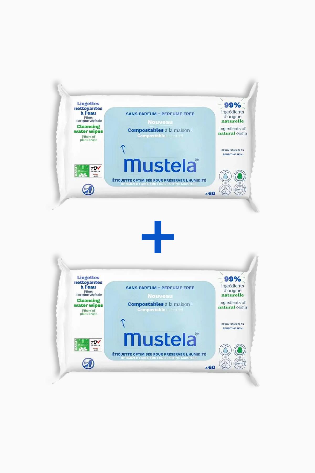 Mustela Kompost Islak Mendil Parfümsüz 60 Adet 1+1 