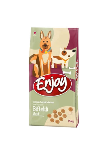 Enjoy Biftekli Yetişkin Köpek Maması 15 Kg