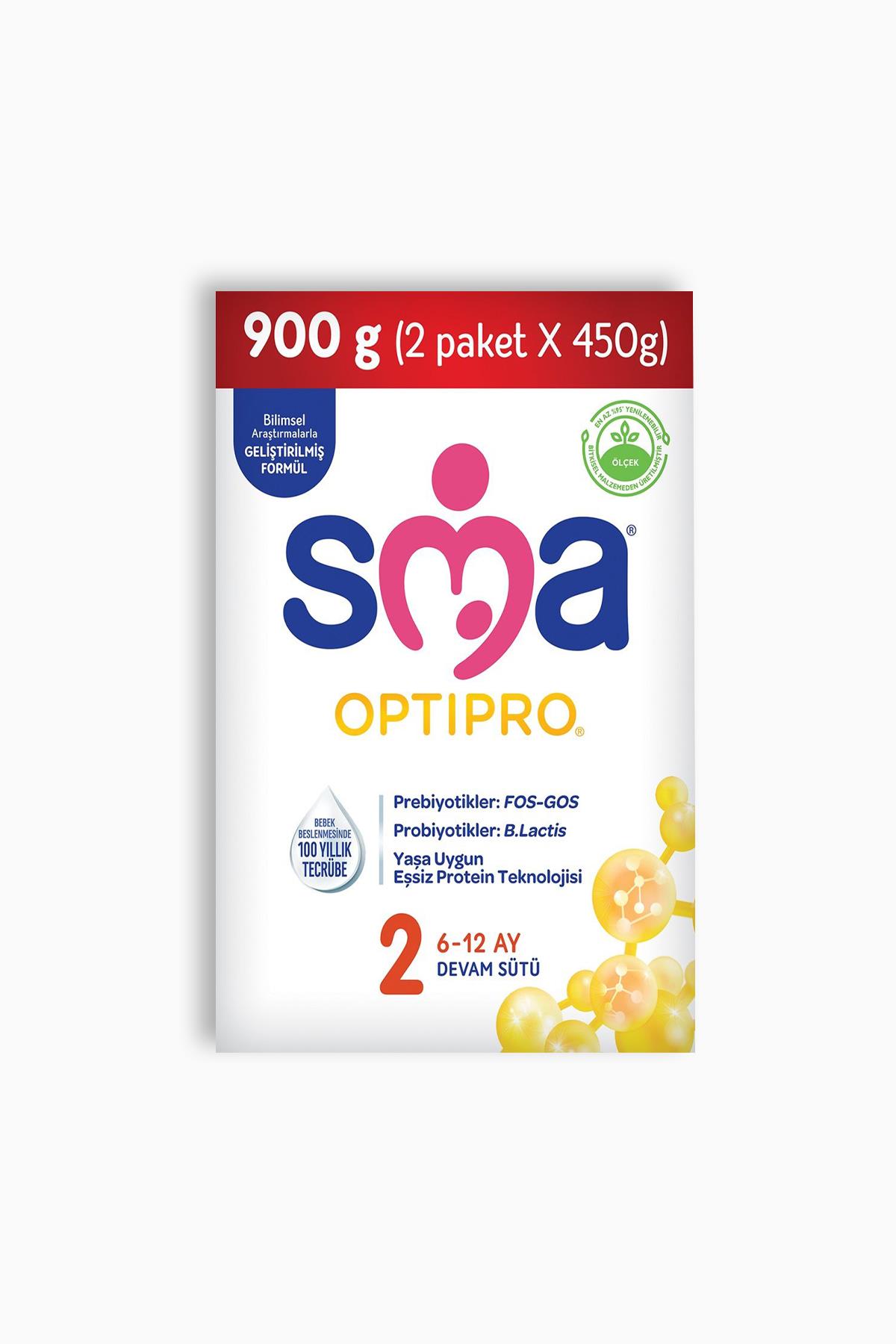 SMA Optipro 2 Devam Sütü 450 gr 2li