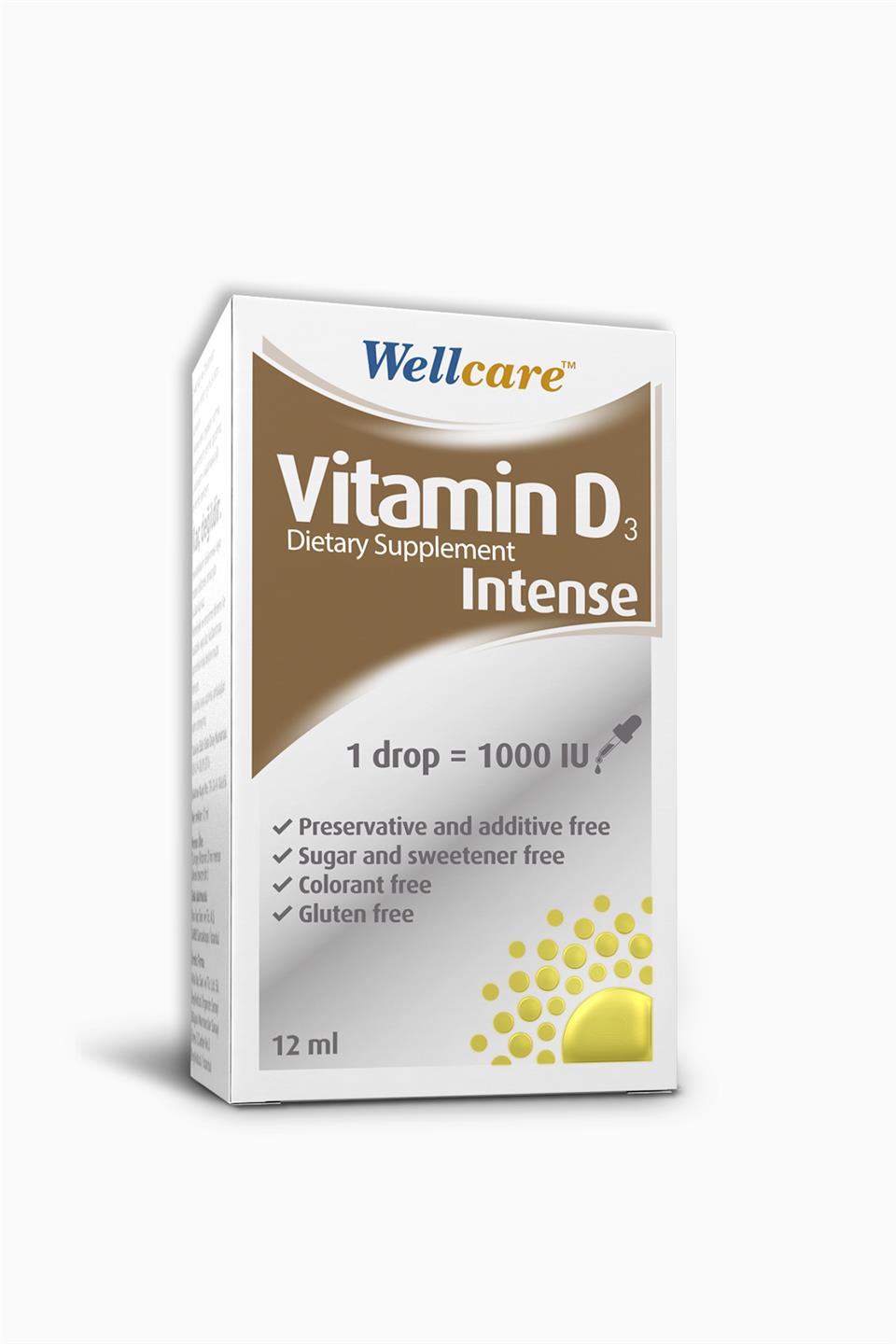 Wellcare Vitamin D3 Intense 1000 IU 12 ml