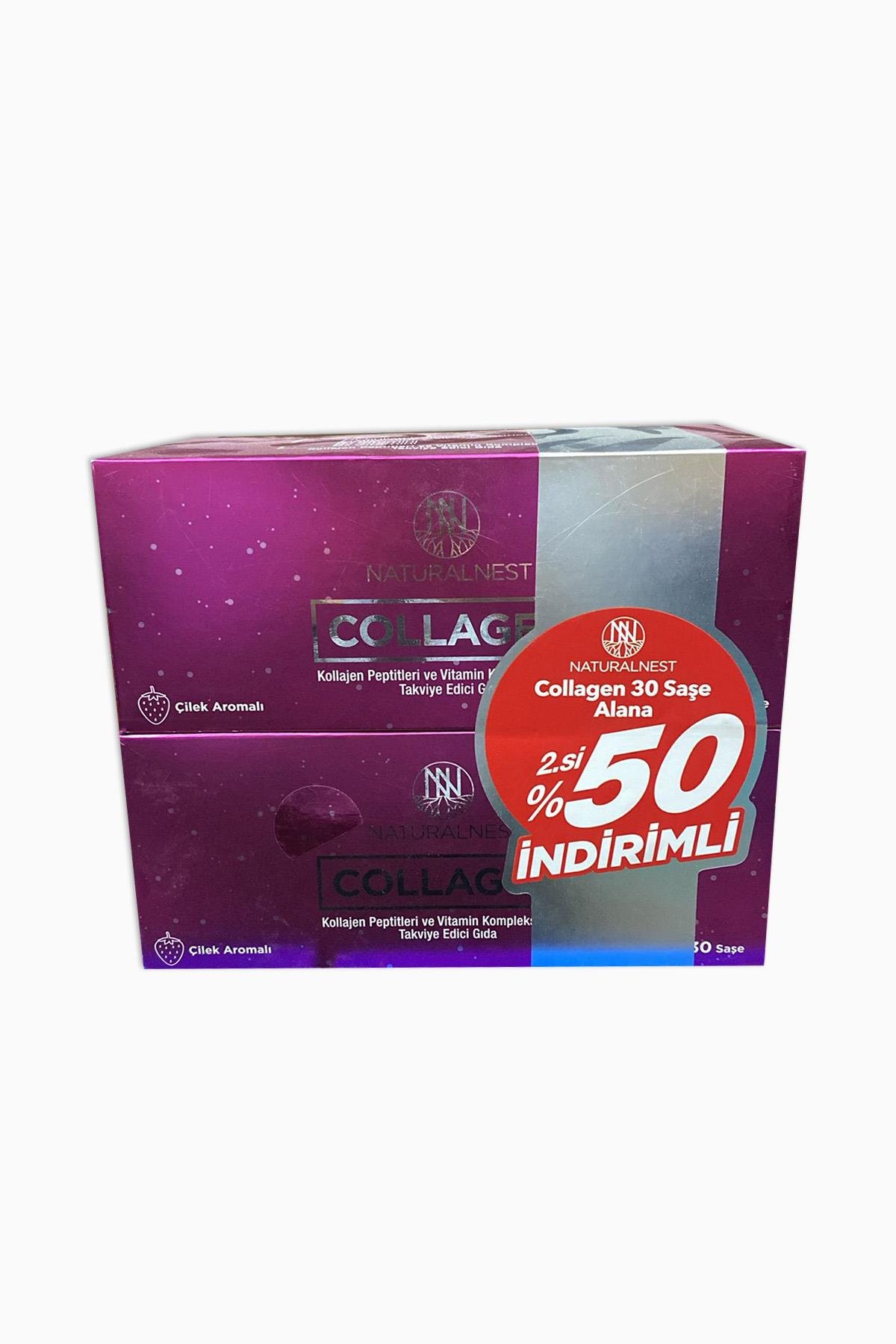 Naturalnest Collagen Çilek Aromalı 30 Şase - İkincisi %50 İndirimli
