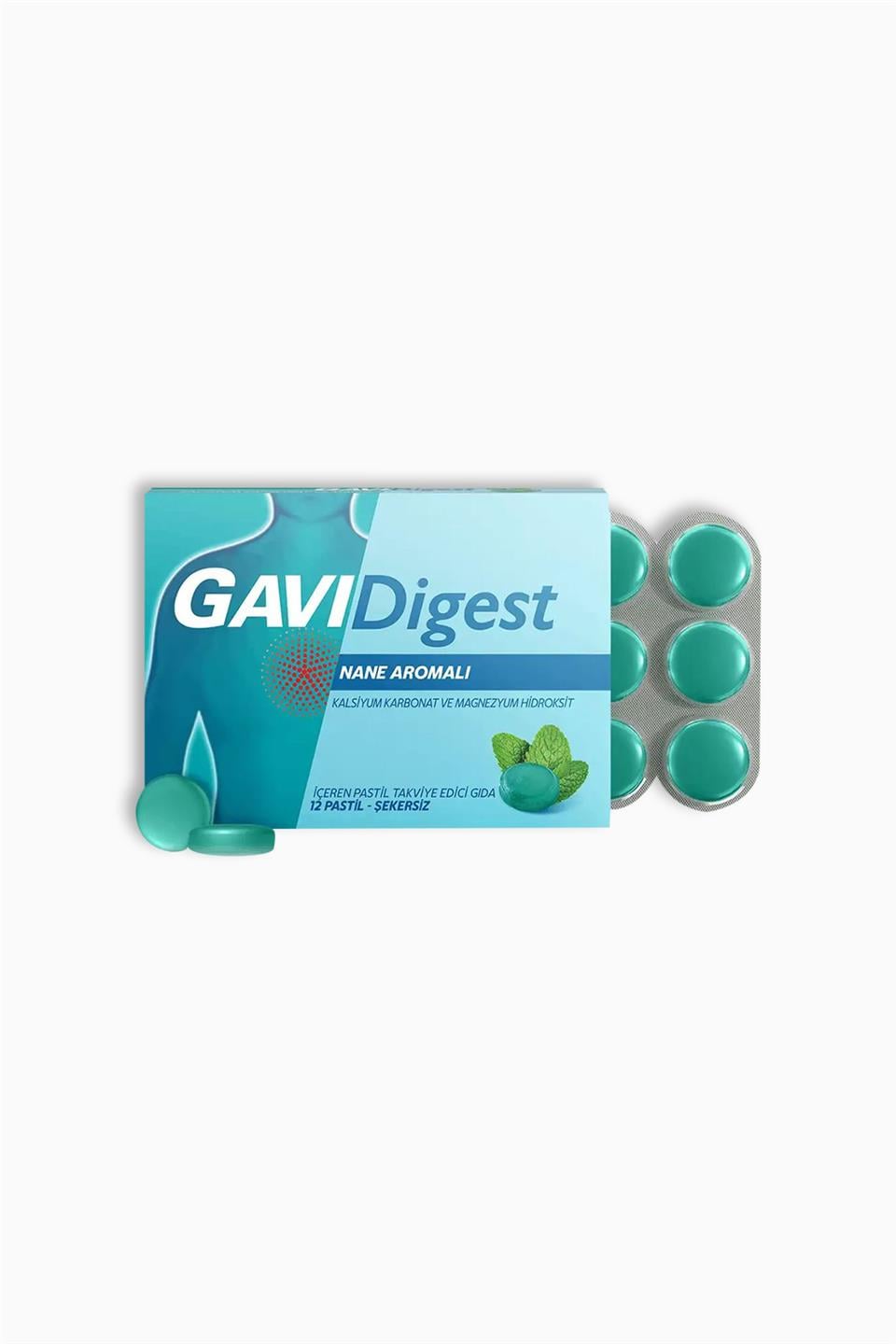 Gavidigest Nane Aromalı Şekersiz 12 Pastil