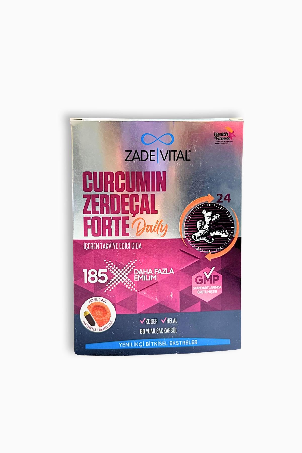 Zade Vital Curcumin Zedaçal Forte Daily 60 Yumuşak Kapsül