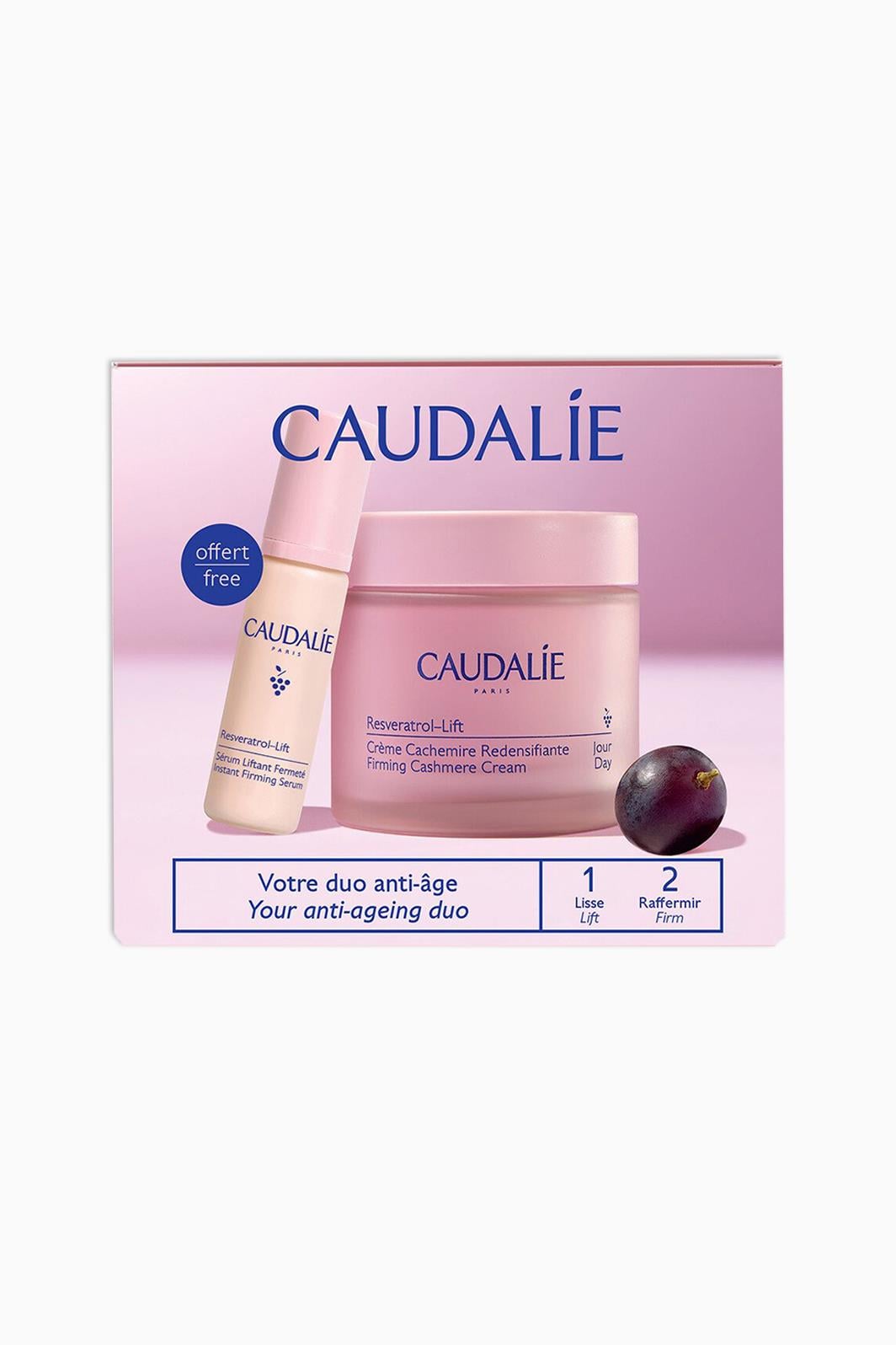 Caudalie Resveratrol-Lift Firming Cashmere Cream 50 Ml+Serum Liftant Fermete 10 ml