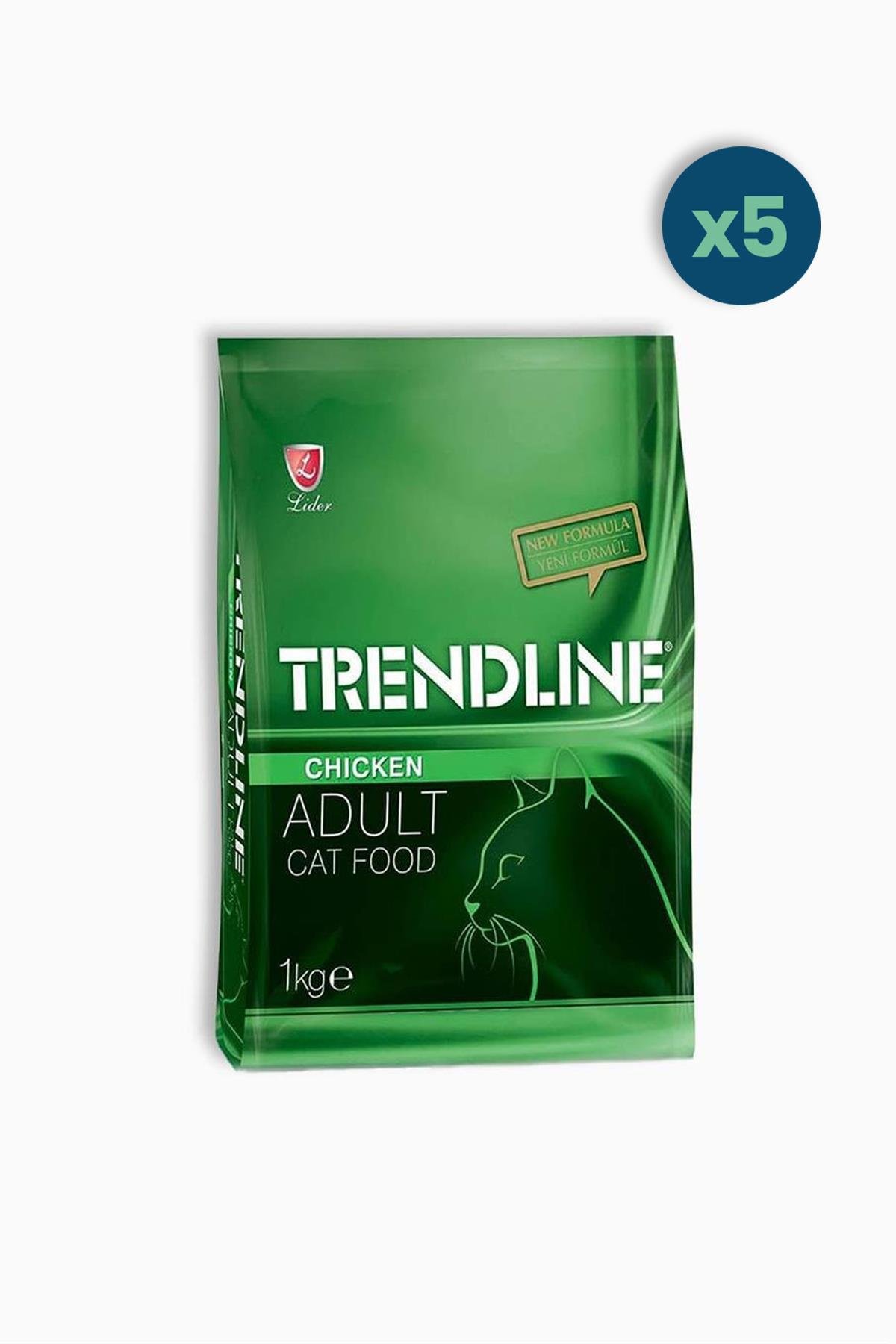 Trendline Tavuklu Yetişin Kedi Maması 1 Kg 5 Adet