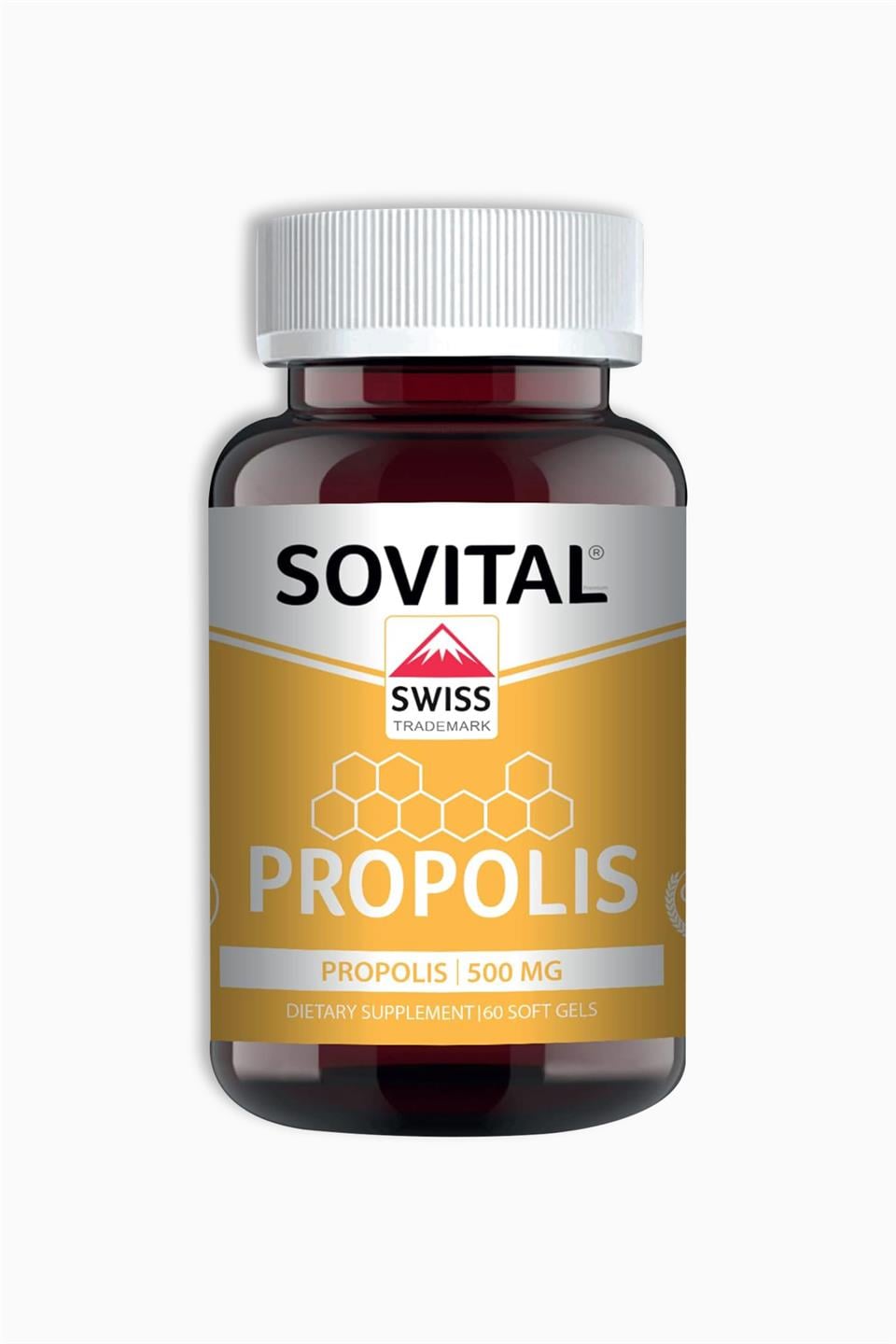 Sovital Swiss Trademark Propolis 500 mg 60 Softgel
