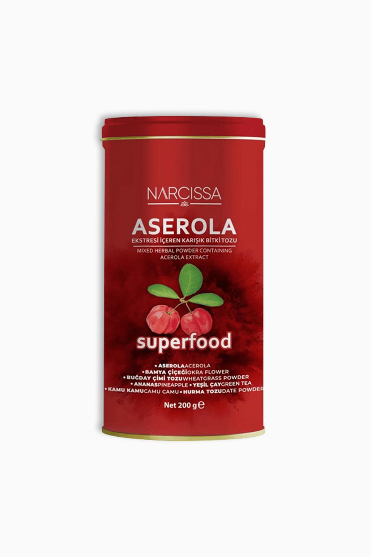 Narcissa Aserola Ekstresi İçeren Karışık Bitki Tozu 200 gr