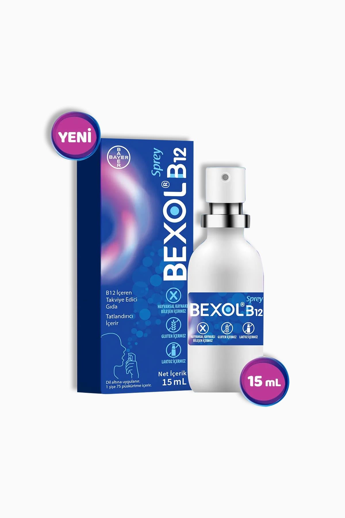 Bexol Vitamin B12 1000 mcg Sprey 15 ml