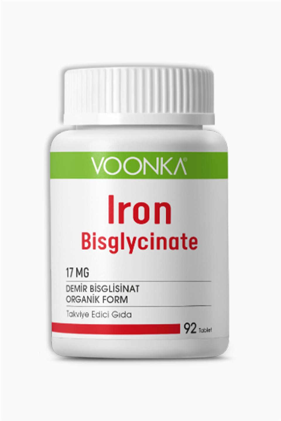 Voonka Iron Bisglycinate Demir 92 Kapsül