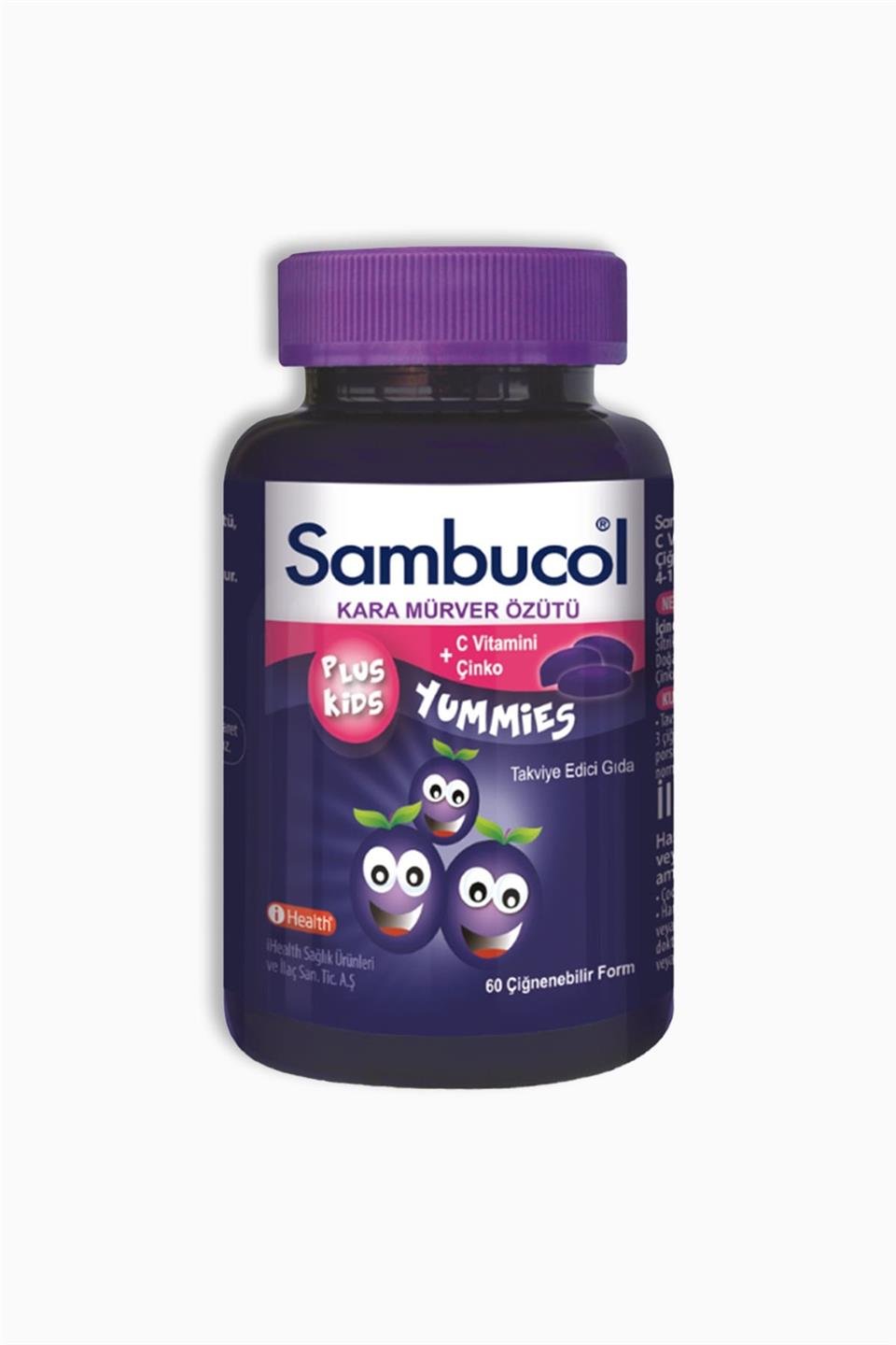 Sambucol Plus Kids Yummies 60 Çiğneme Tableti