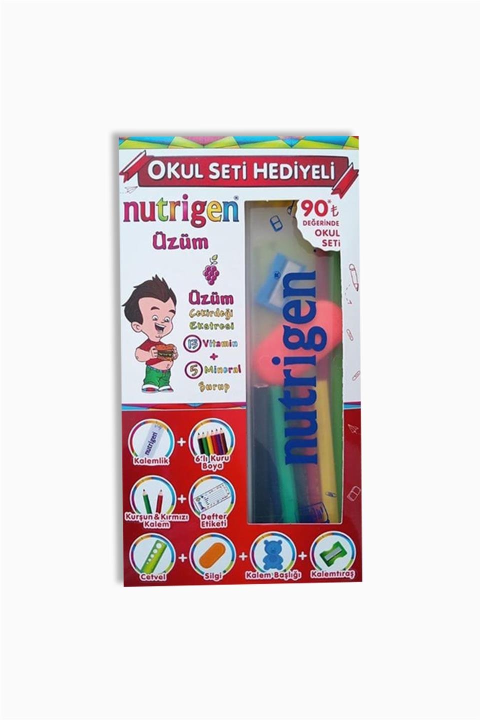 Nutrigen Üzüm Pediatrik Şurup 200 Ml - Okul Seti Hediyeli