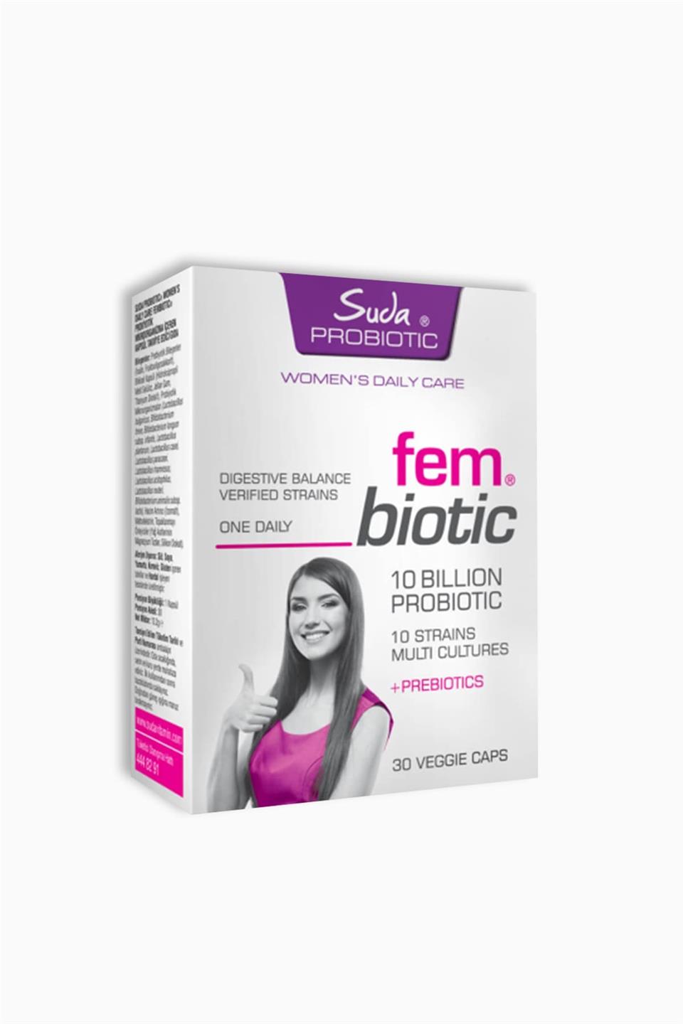 Suda Probiotic Fem Biotic 30 Veggie Kapsül