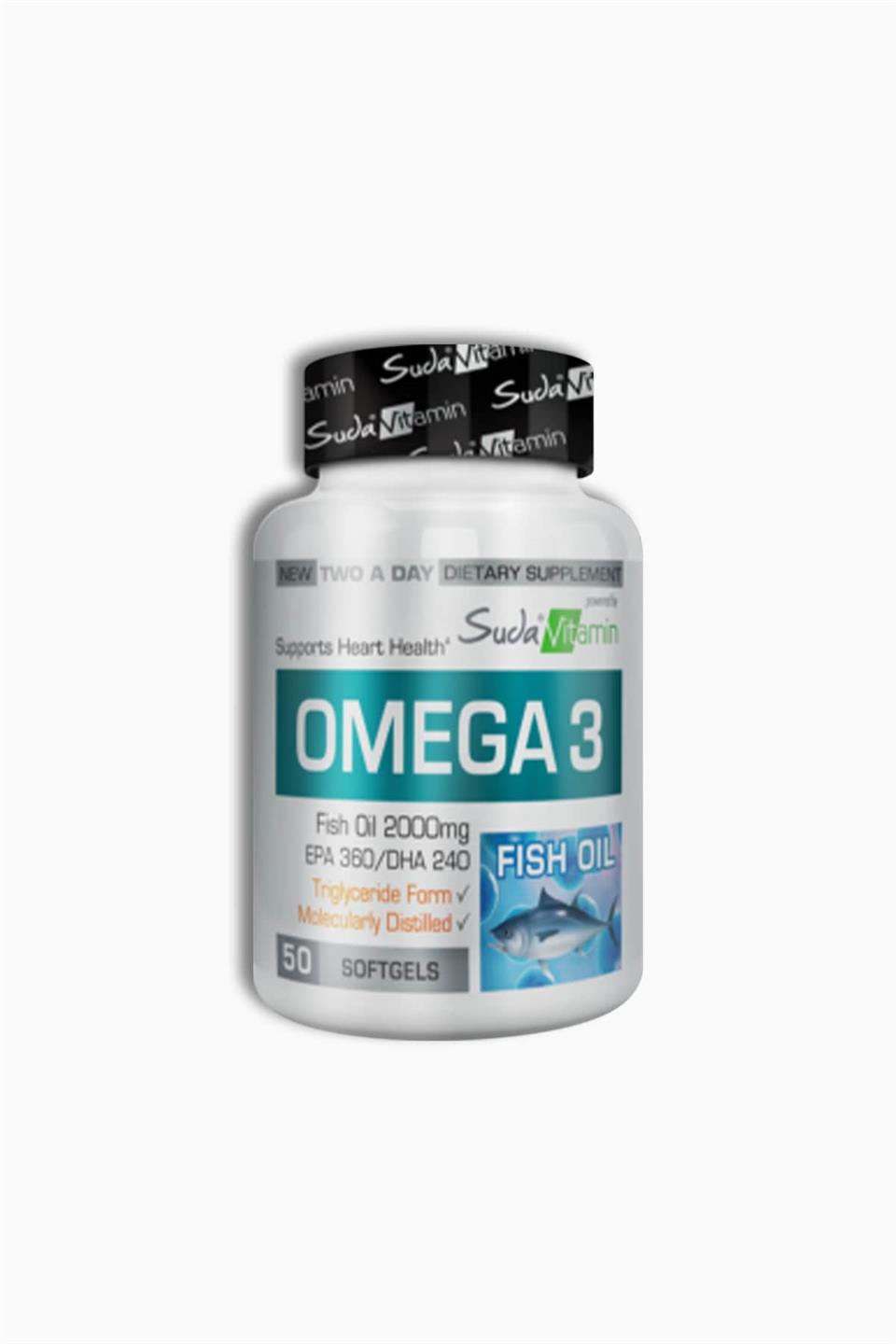 Suda Vitamin Omega 3 2000 mg 50 Yumuşak Kapsül