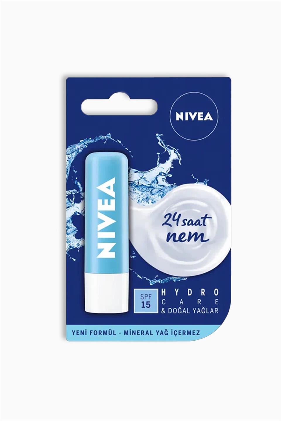 Nivea Lip Stick Hydro Care Spf15 24 Saat Nem