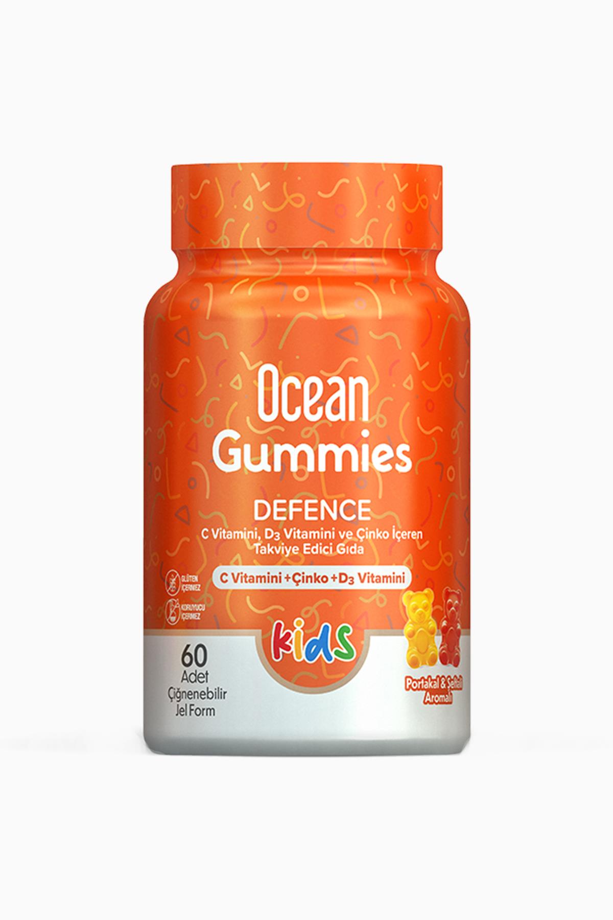 Ocean Gummies Defence 60 Adet Çiğnenebilir Form