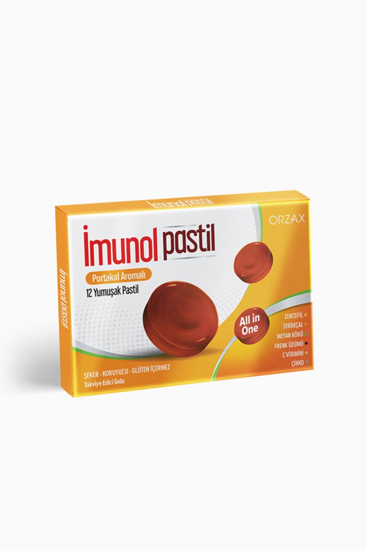 İmunol Portakal Aromalı 12 Pastil