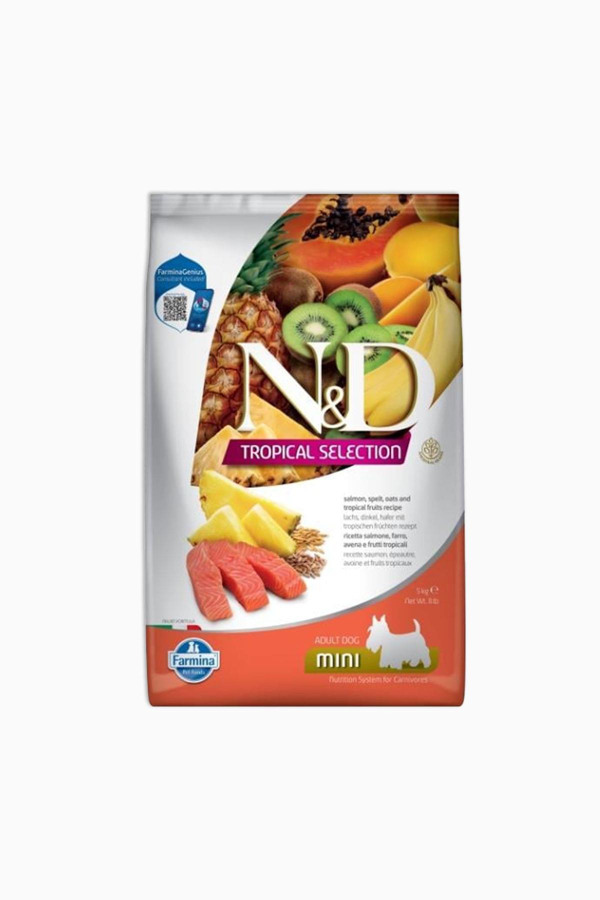 N&D Tropical Selection Somonlu Mini Adult Yetişkin Köpek Maması 5 Kg