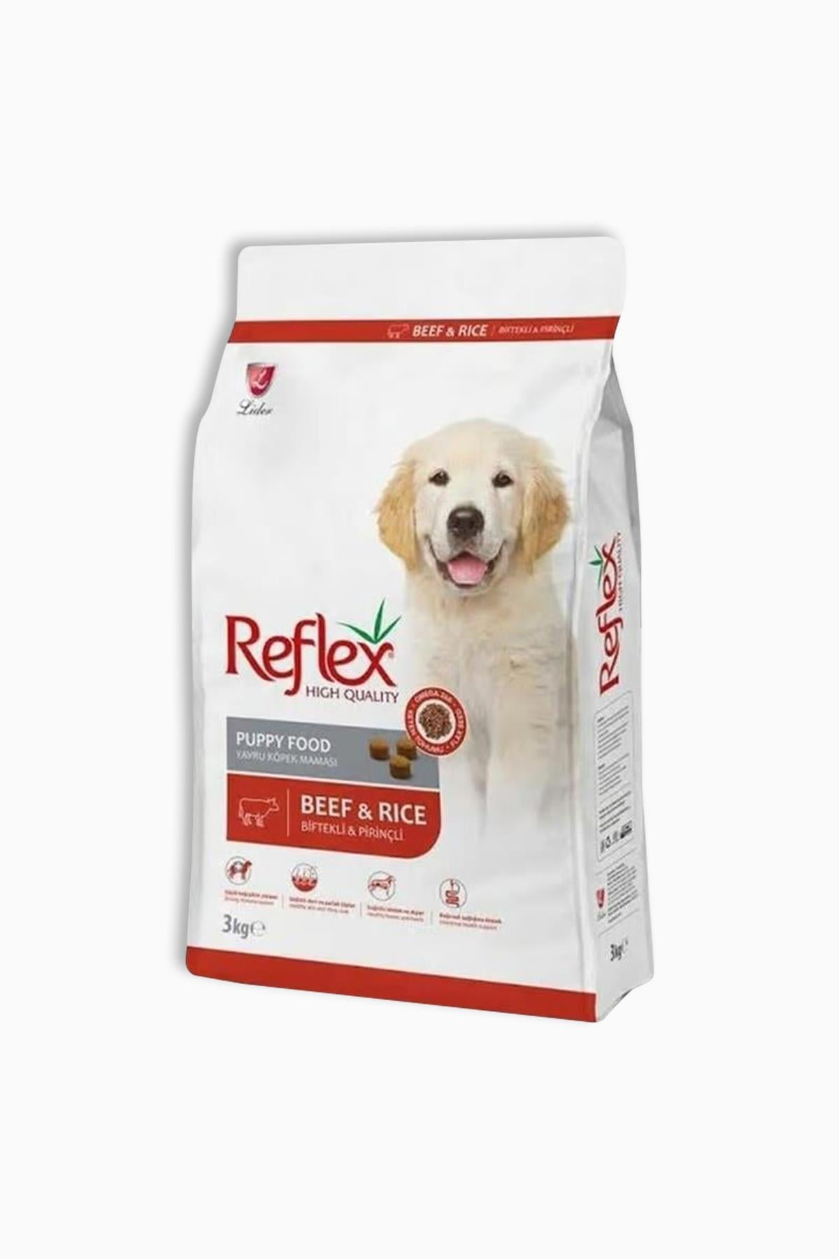 Reflex Puppy Biftekli ve Pirinçli Yavru Kuru Köpek Maması 3kg
