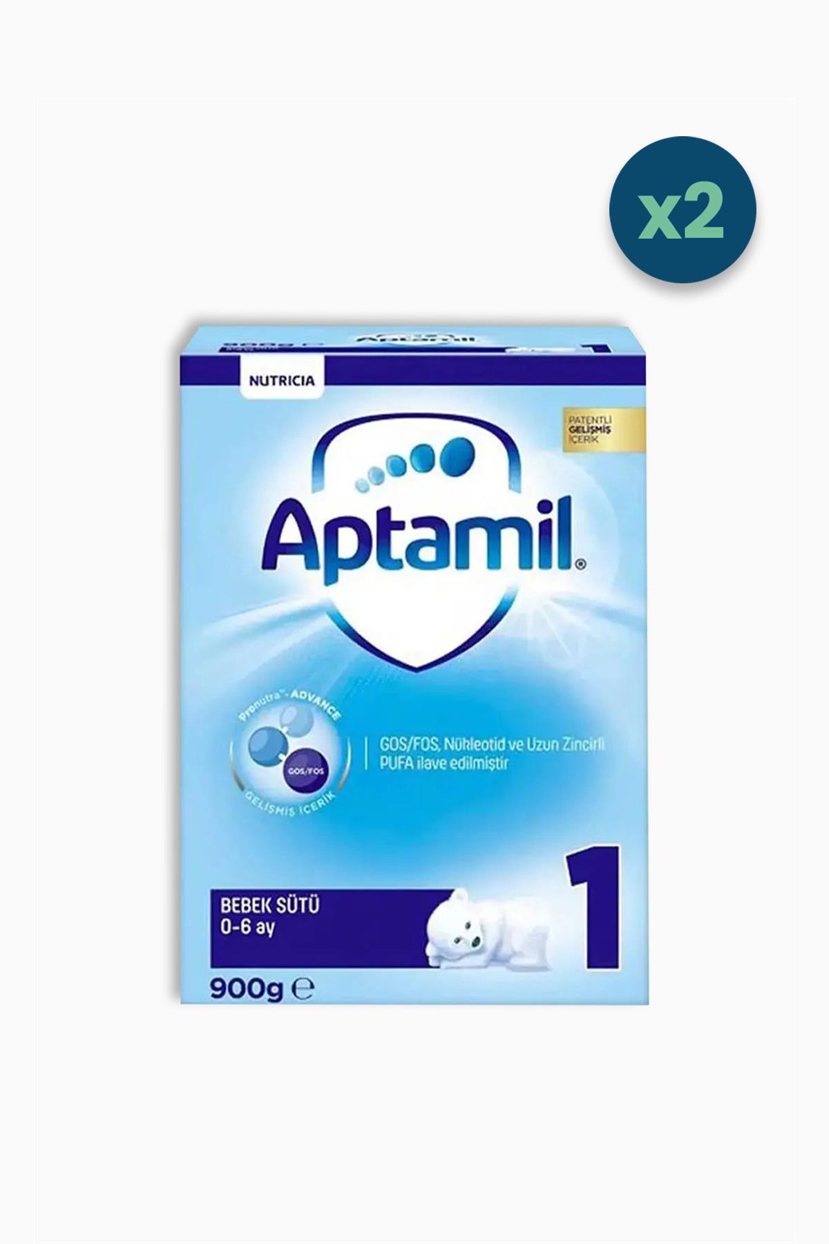 Aptamil 1 Numara Bebek Sütü 900 gr 2 Adet