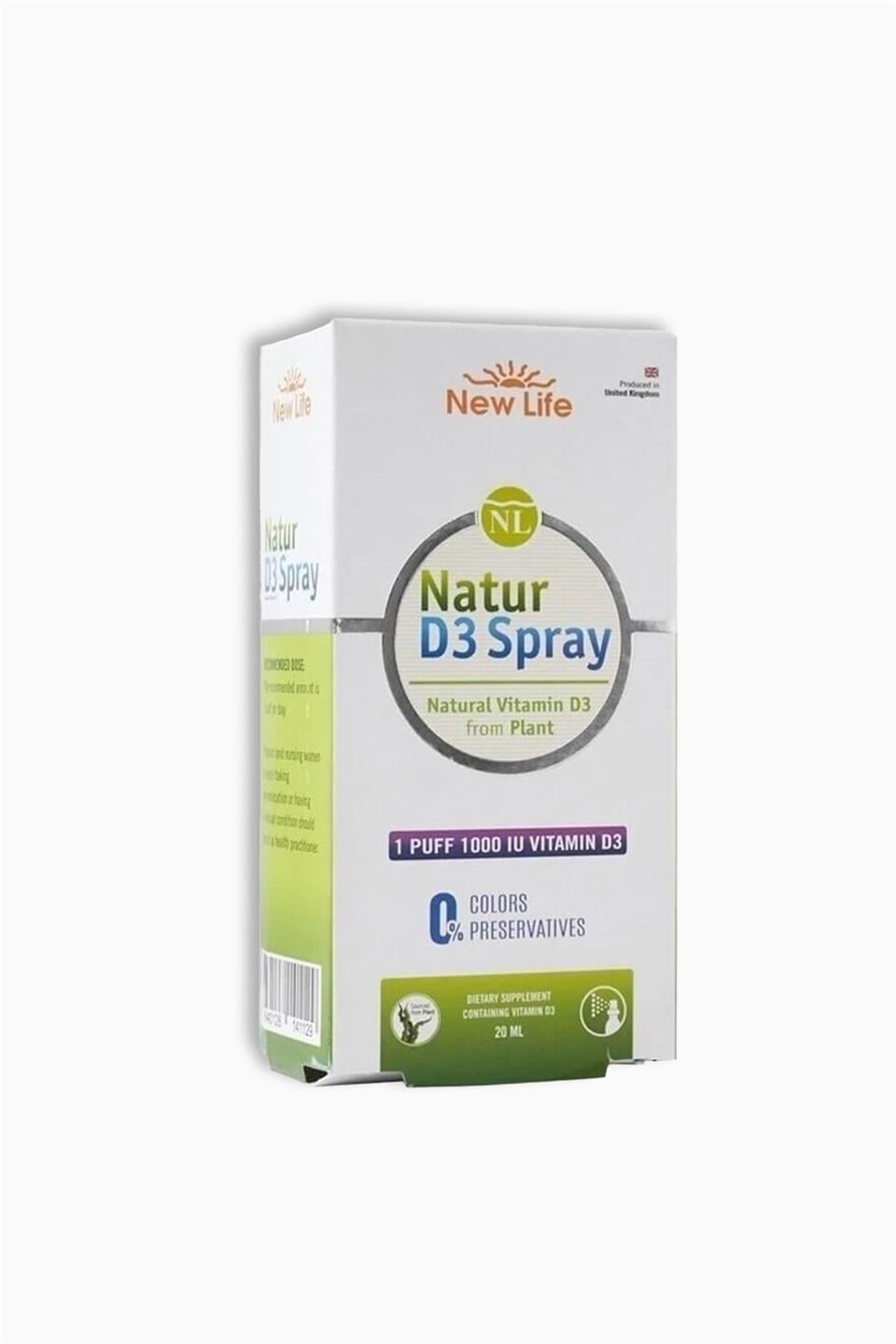 New Life Natur D3 Spray 1000 Iu 20 Ml