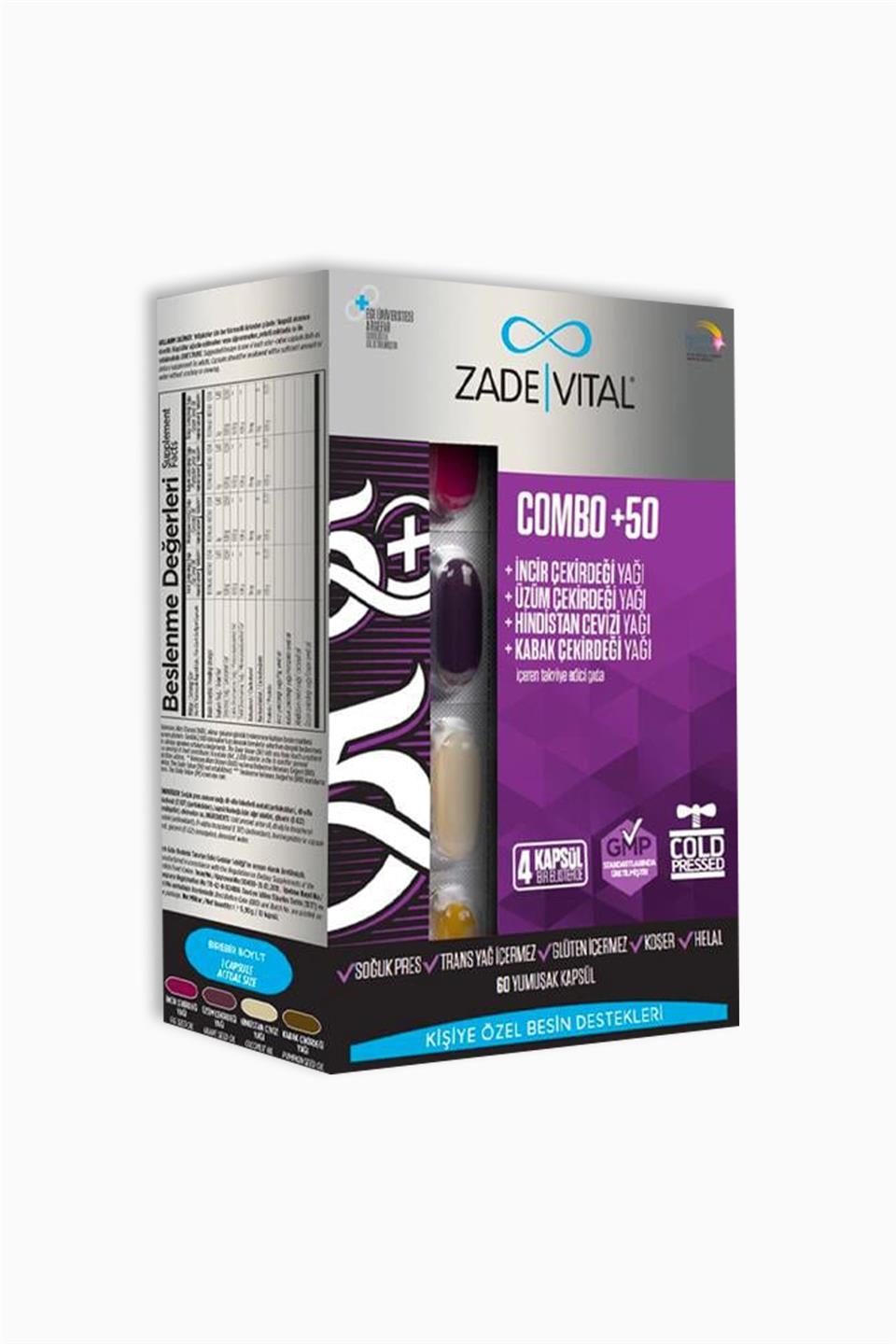 Zade Vital Combo 60lı Kapsül 50