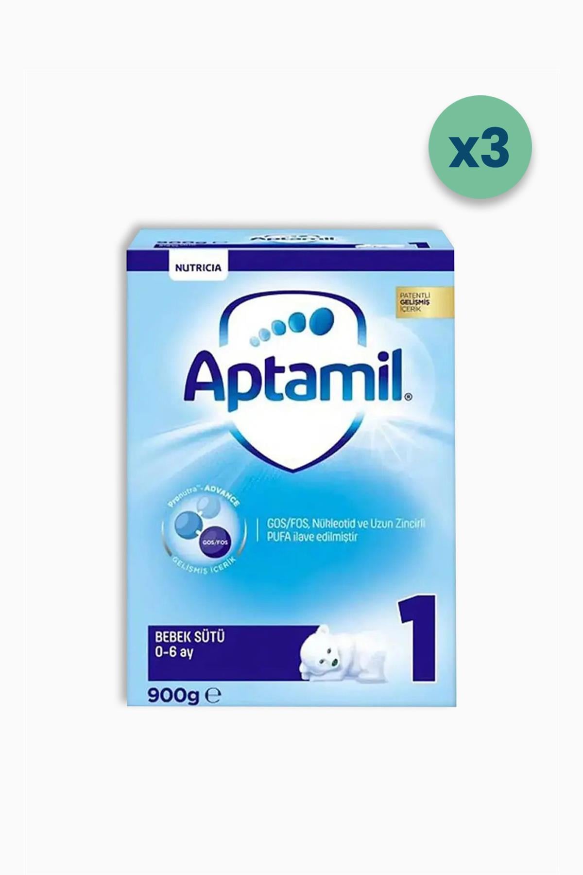 Aptamil 1 Numara Bebek Sütü 900 gr 3 Adet