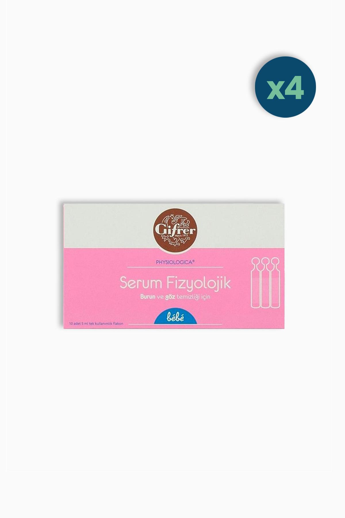 Gifrer Serum Fizyolojik 5 ml x 10 Flakon 4 Adet