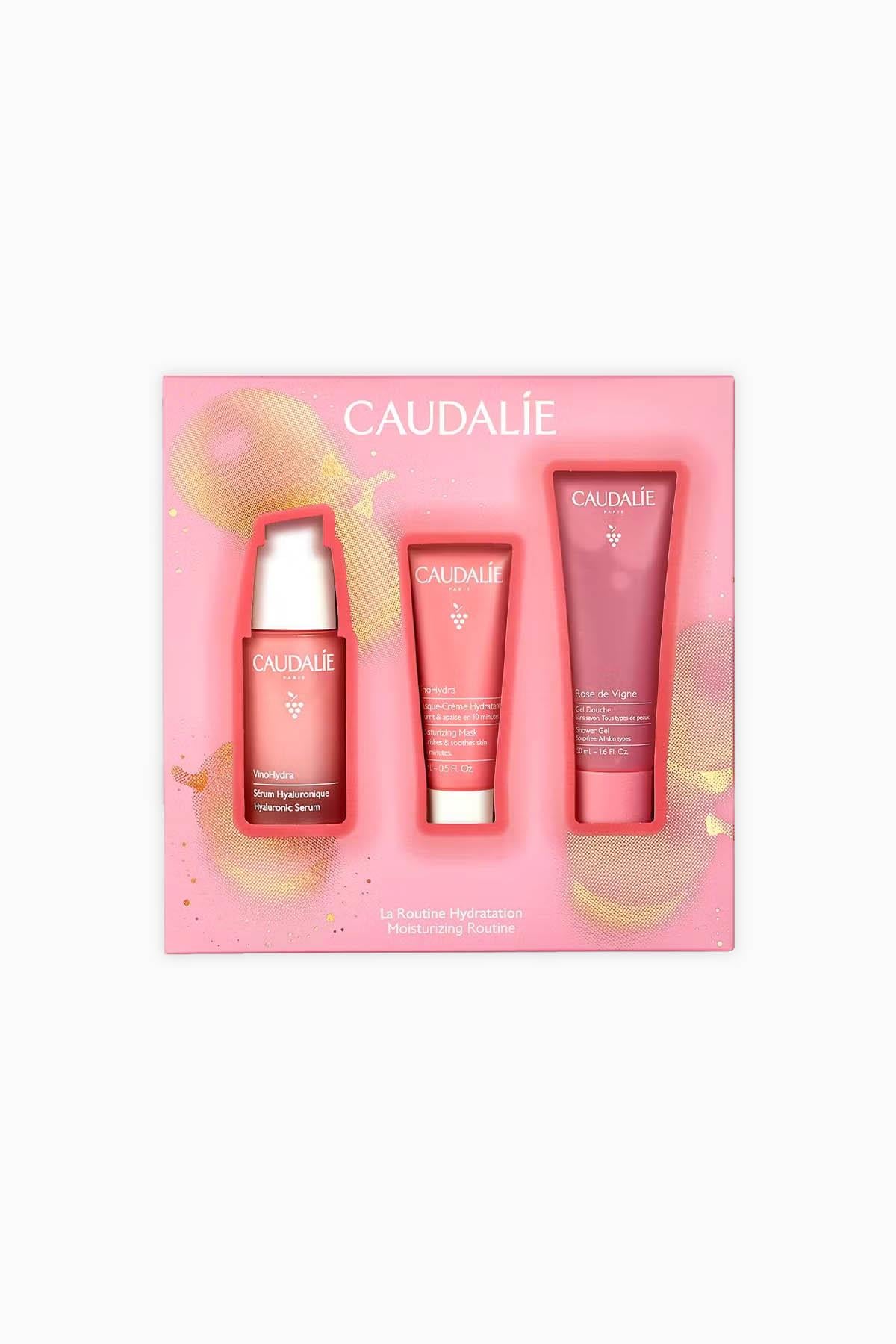 Caudalie Hiyalüronik Serum 30 ml + Nem Maskesi 15 ml + Rose de Vigne Duş Jeli 50 ml