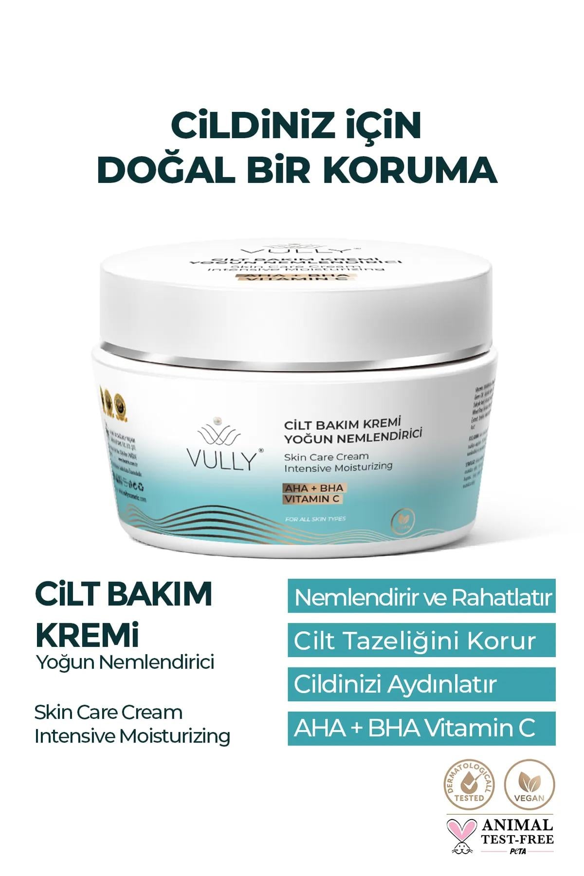Vully Aydınlatıcı -nemlendirici-renk Tonu Eşitleyici Ve Yenileyici Yüz Kremi 50 Ml (aha+bha+vitamin C )