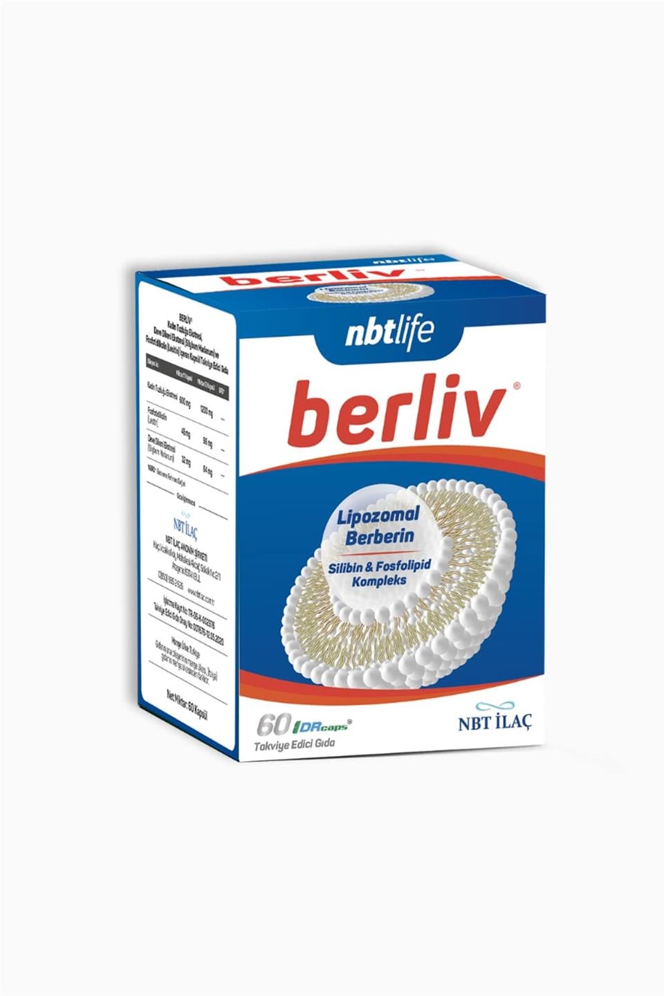 NBT Life Berliv Lipozamal Berberin 60 Kapsül