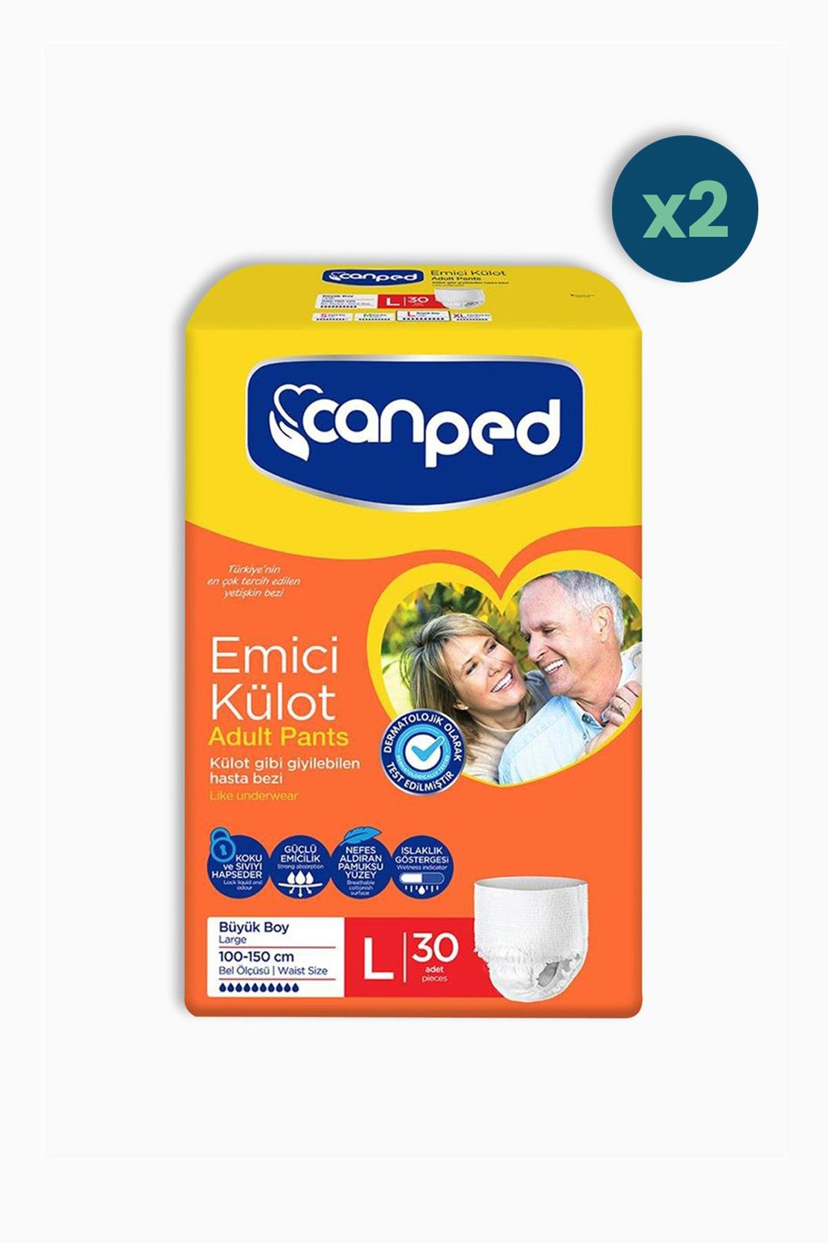 Canped Emici Külot Large 30lu 2 Adet