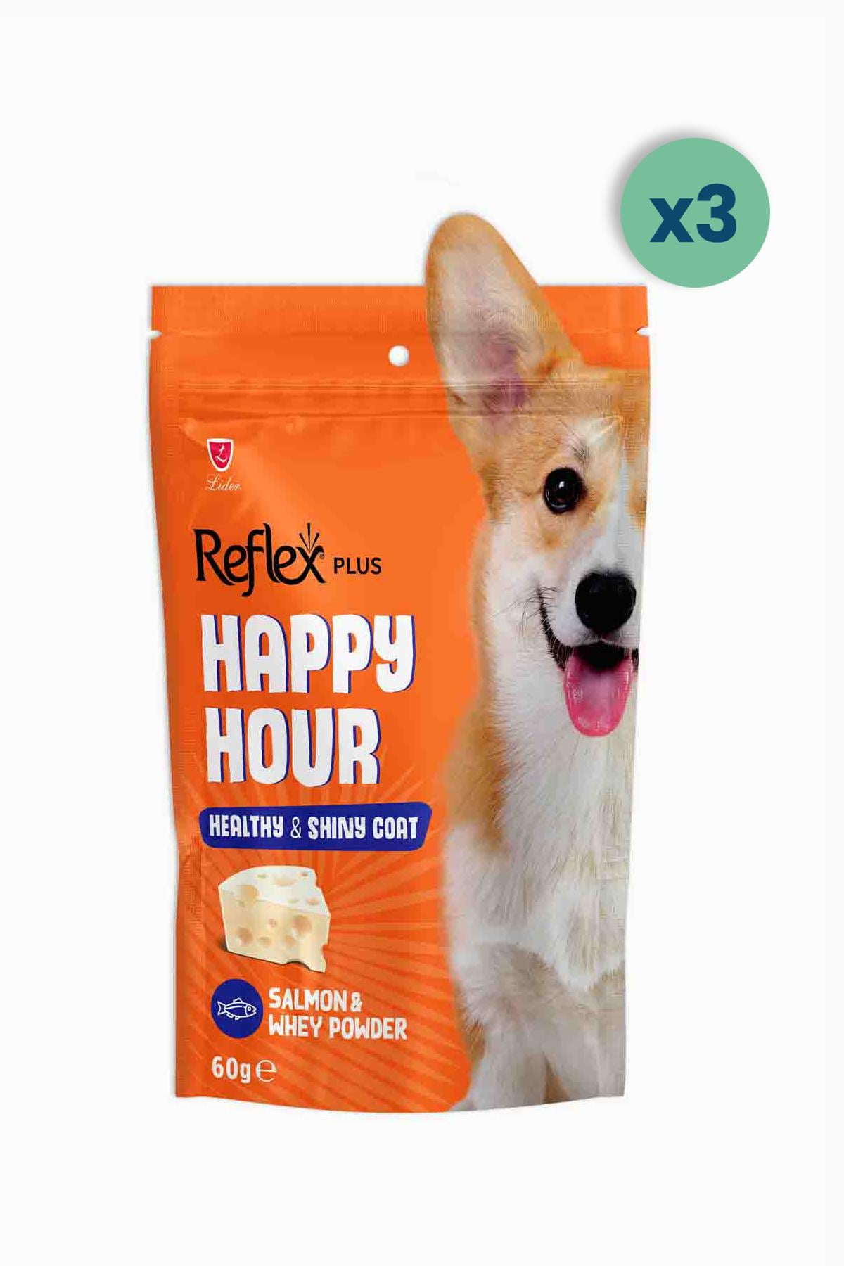Reflex Happy Hour Sağlık Ve Parlak Tüyler İçin Destekleyici Köpek Ödül Maması 60 G 3 Adet