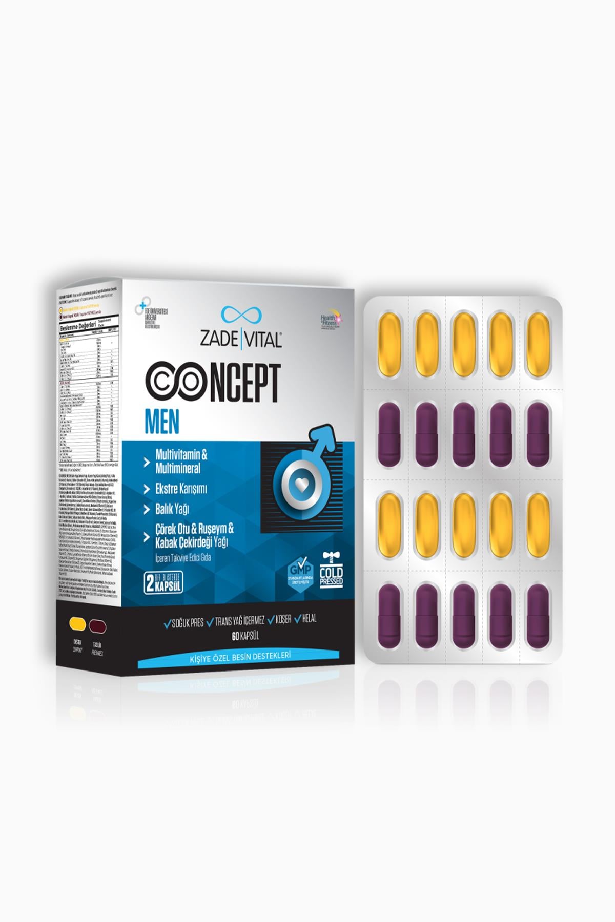 Zade Vital Concept Men 60 Kapsül