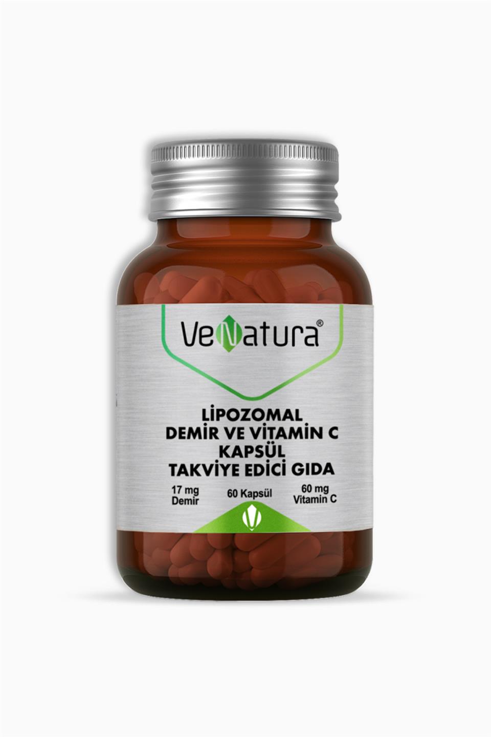 Venatura Lipozomal Demir ve Vitamin C 60 Kapsül