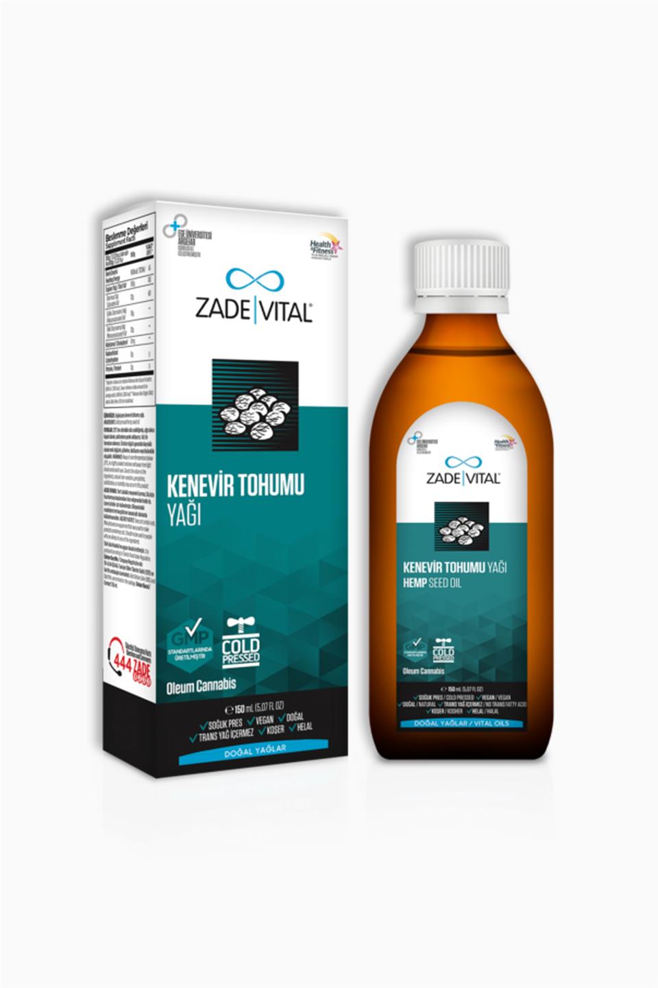 Zade Vital Kenevir Tohumu Yağı 50 ml