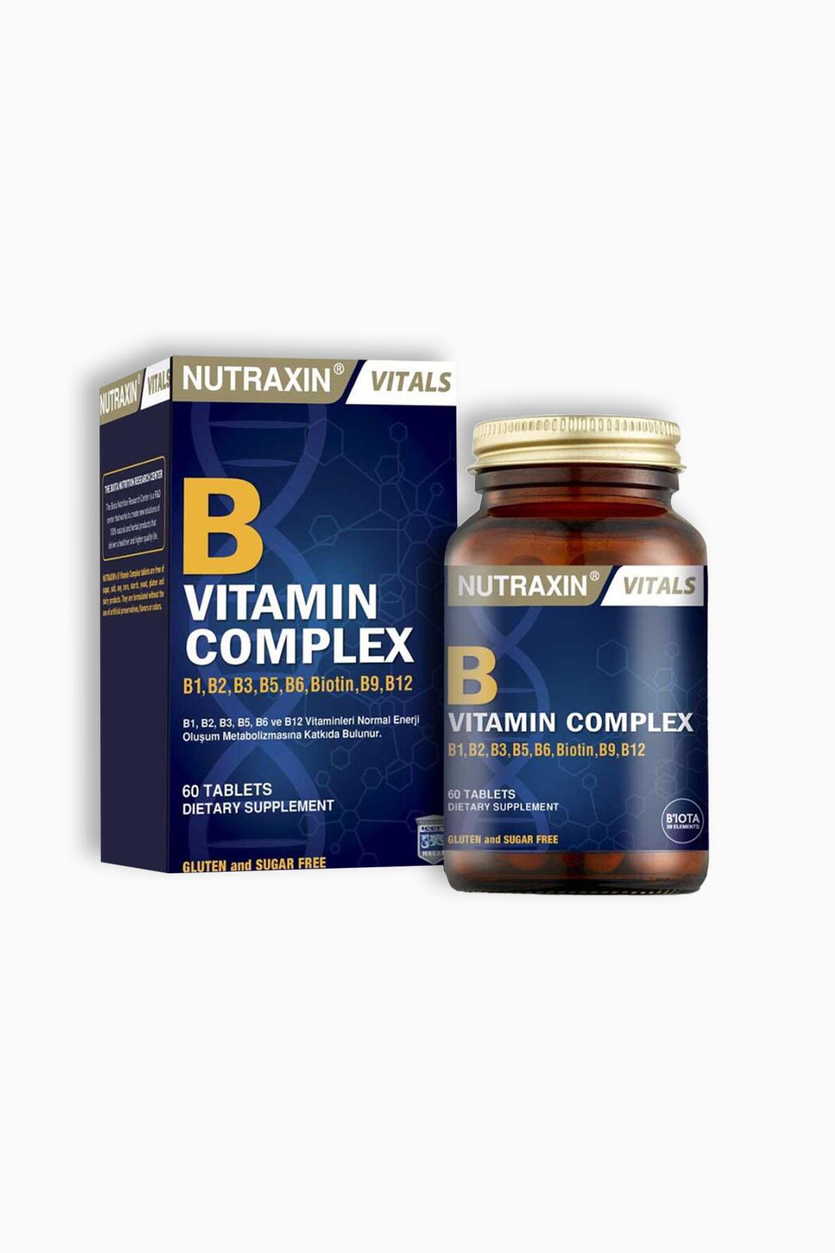 Nutraxin B Complex Vitamin 60 Kapsül