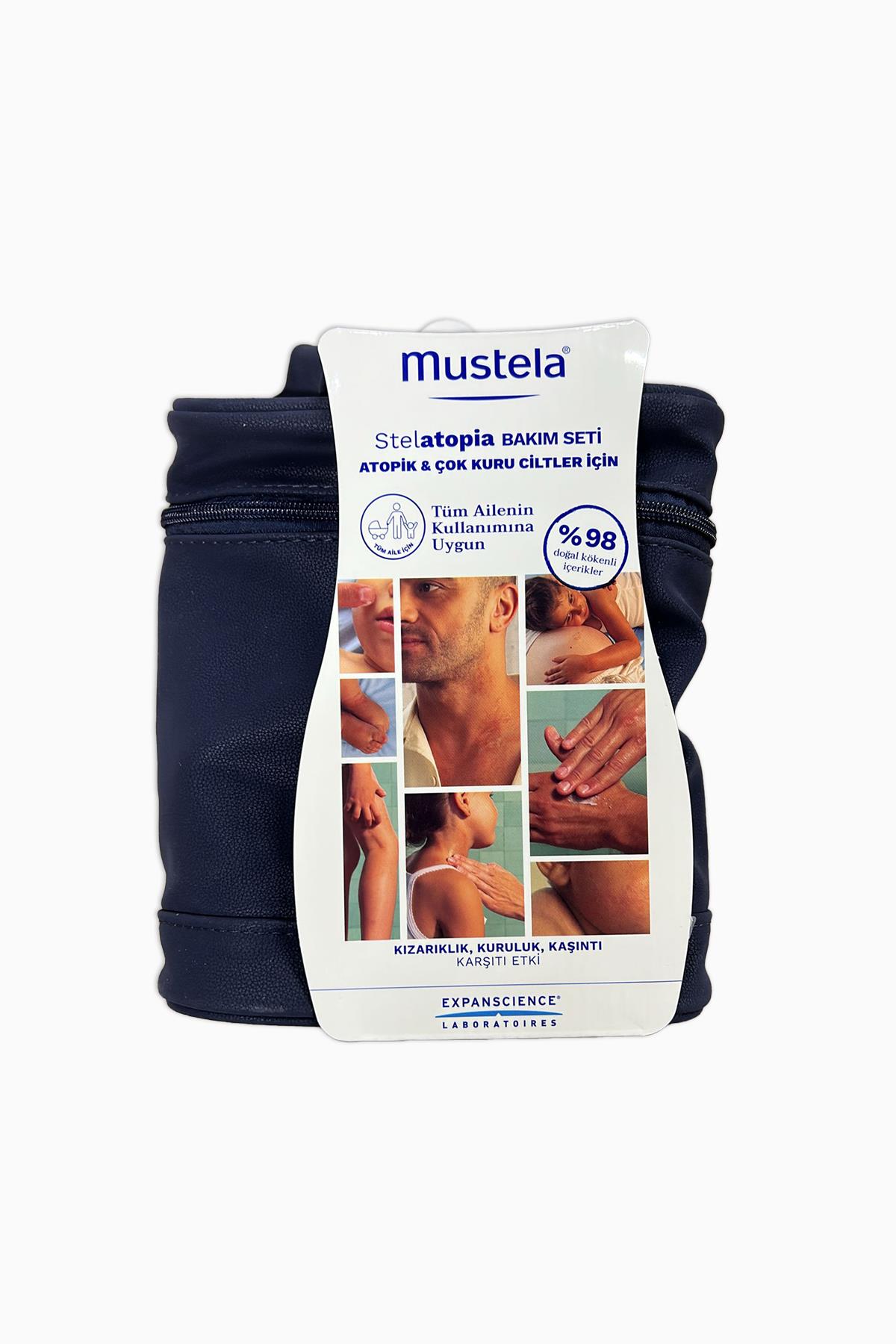 Mustela Stelatopia Şampuan 200 ml + Lipit Yenileyici Krem 300 ml + Emolyent Yüz Kremi 40 ml