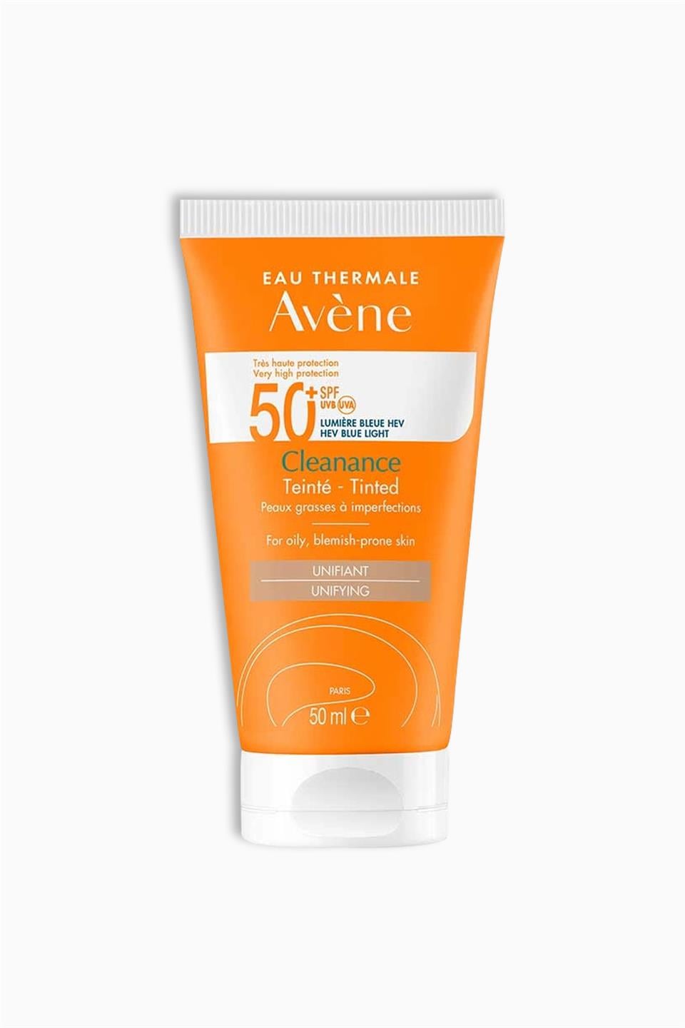 Avene Cleanance Tinted Unifying SPF50+ 50 ml | Avene | Avene Cleanance Tinted Unifying SPF50+ 50 ml