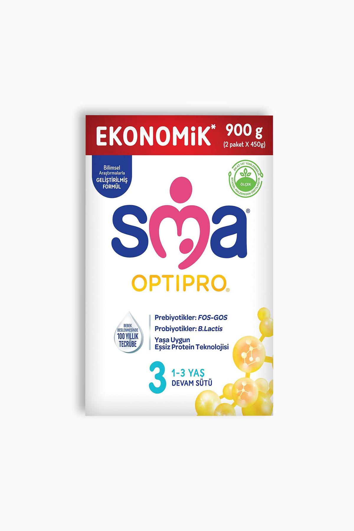 SMA Optipro 3 Devam Sütü 450 gr 2li