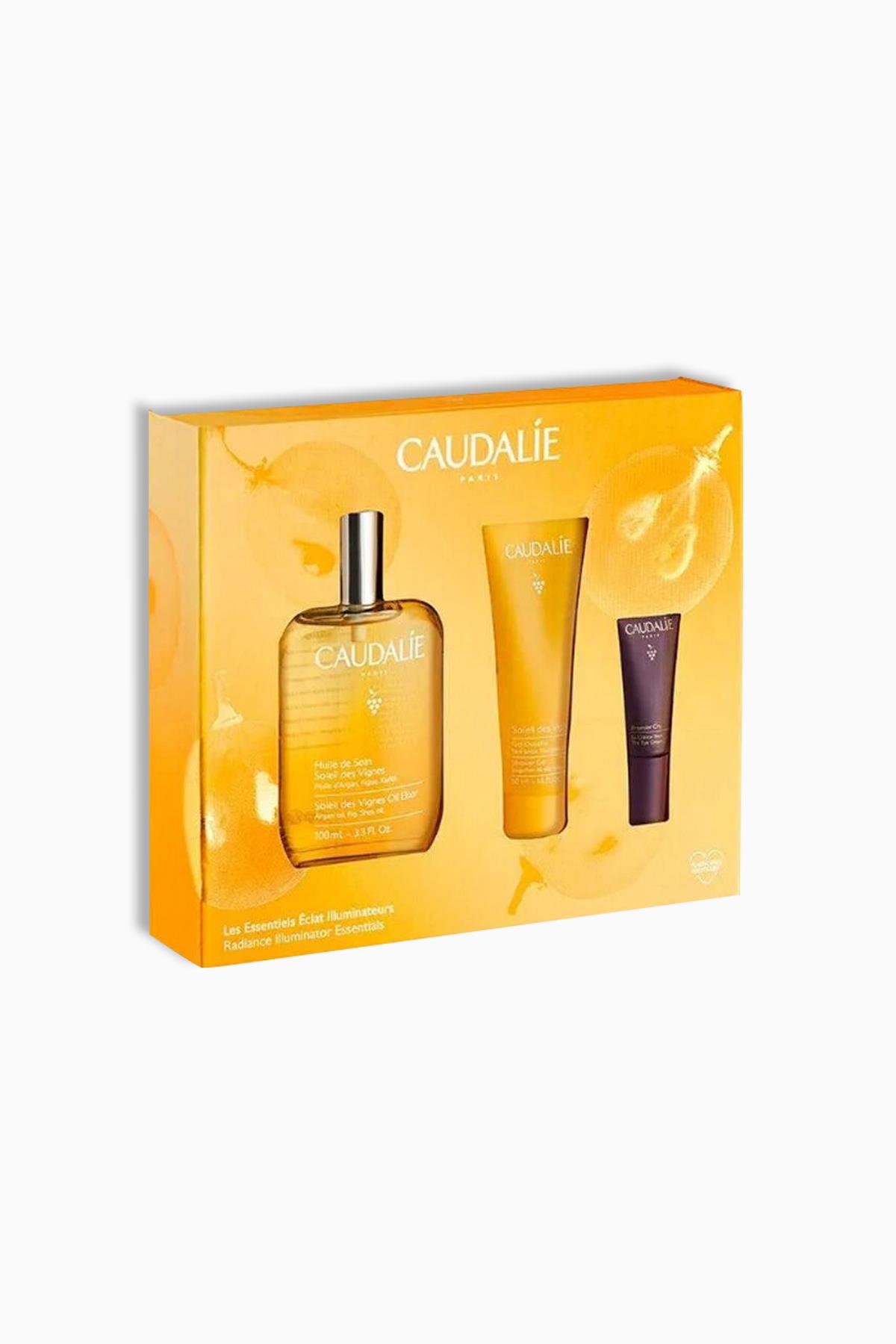 Caudalie Huile De Soin Vignes Oil 100 ml + Des Vignes Flower Duş Jeli 30 ml + Premier Cru 15 ml