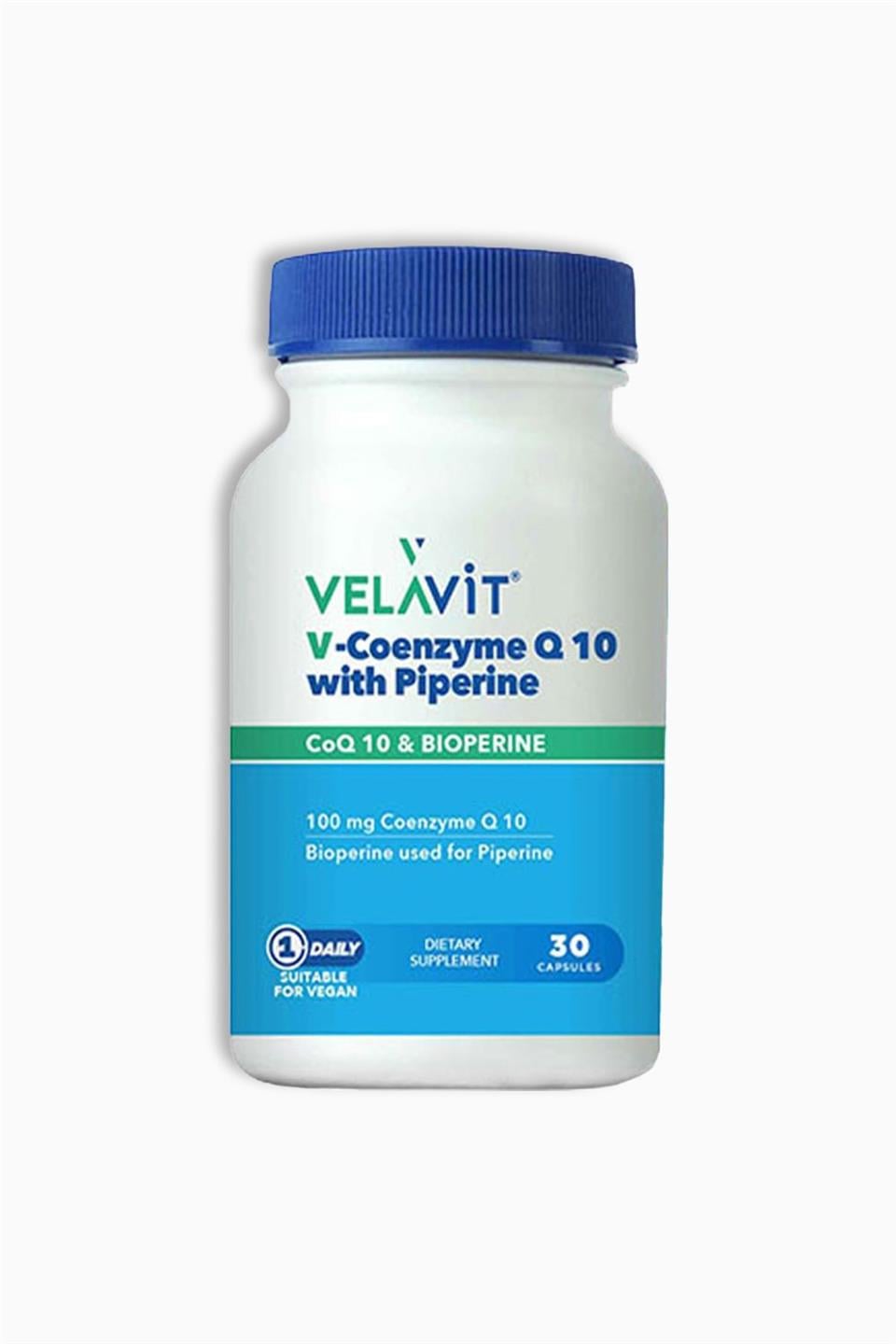 Velavit V-Coenzyme Q10 With Piperine 30 Kapsül