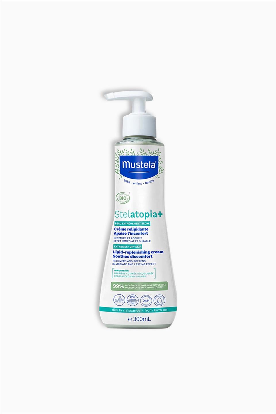 Mustela Stelatopia Lipit Yenileyici Krem Pompalı Şişe 300 Ml