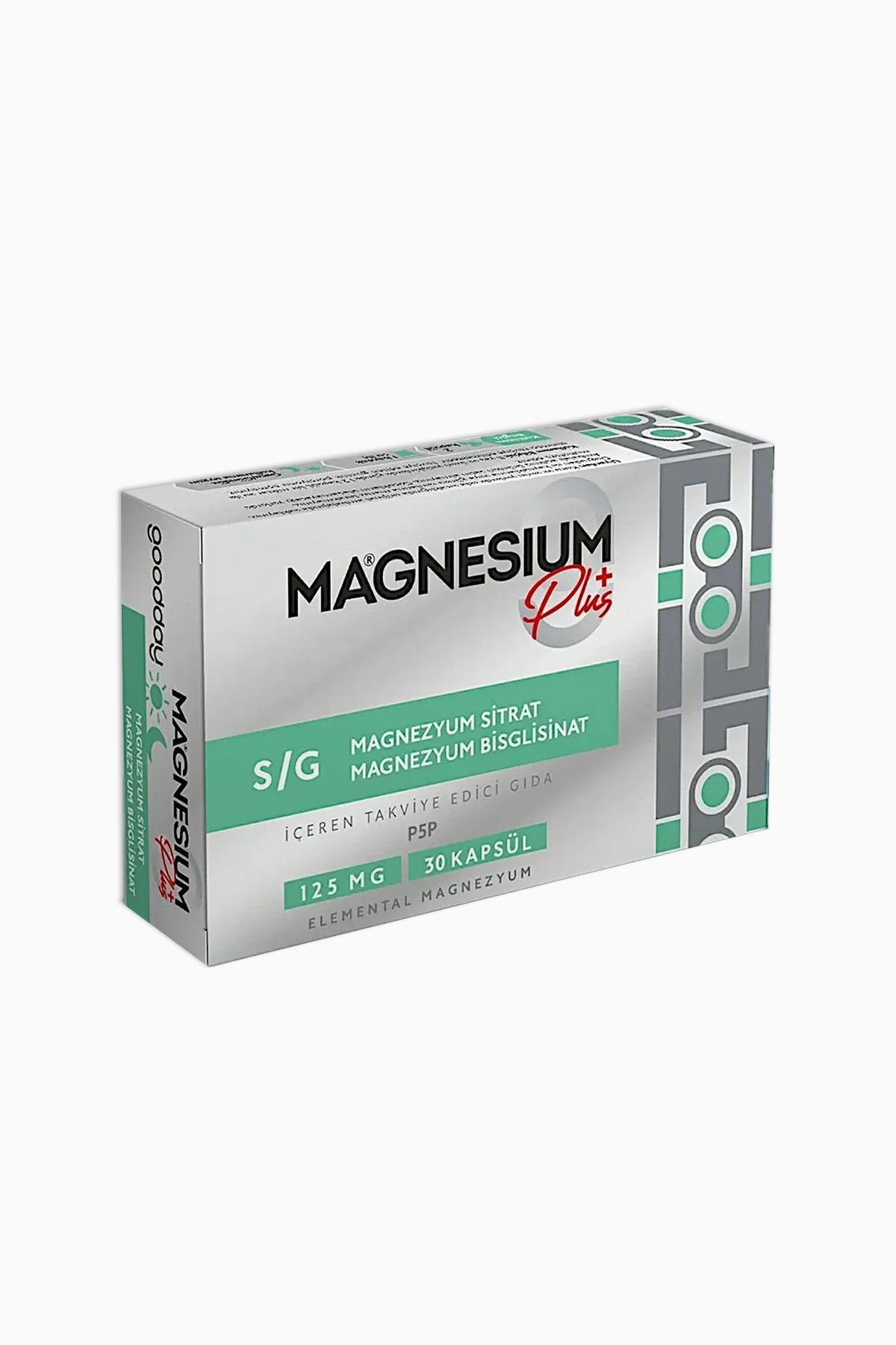 Goodday Magnesium Plus S/G Sitrat Bisglisinat 30 Kapsül