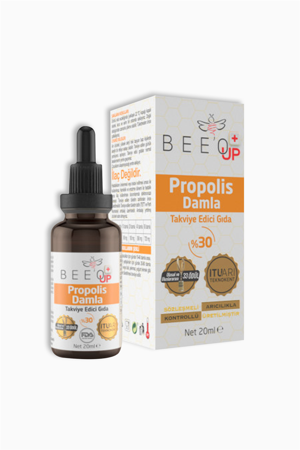 Bee'o Up Propolis Damla %30 20 ml | Bee'o Up | Bee'o Up Propolis Damla %30 20 ml