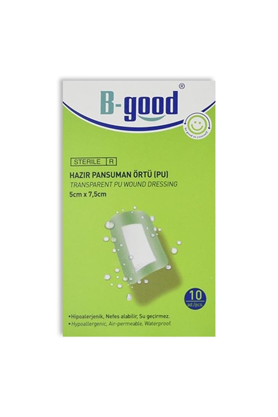B-Good Hazır Pansuman Örtü Su Geçirmez 5Cm X 7,5 Cm 10Lu - Eski Ambalaj