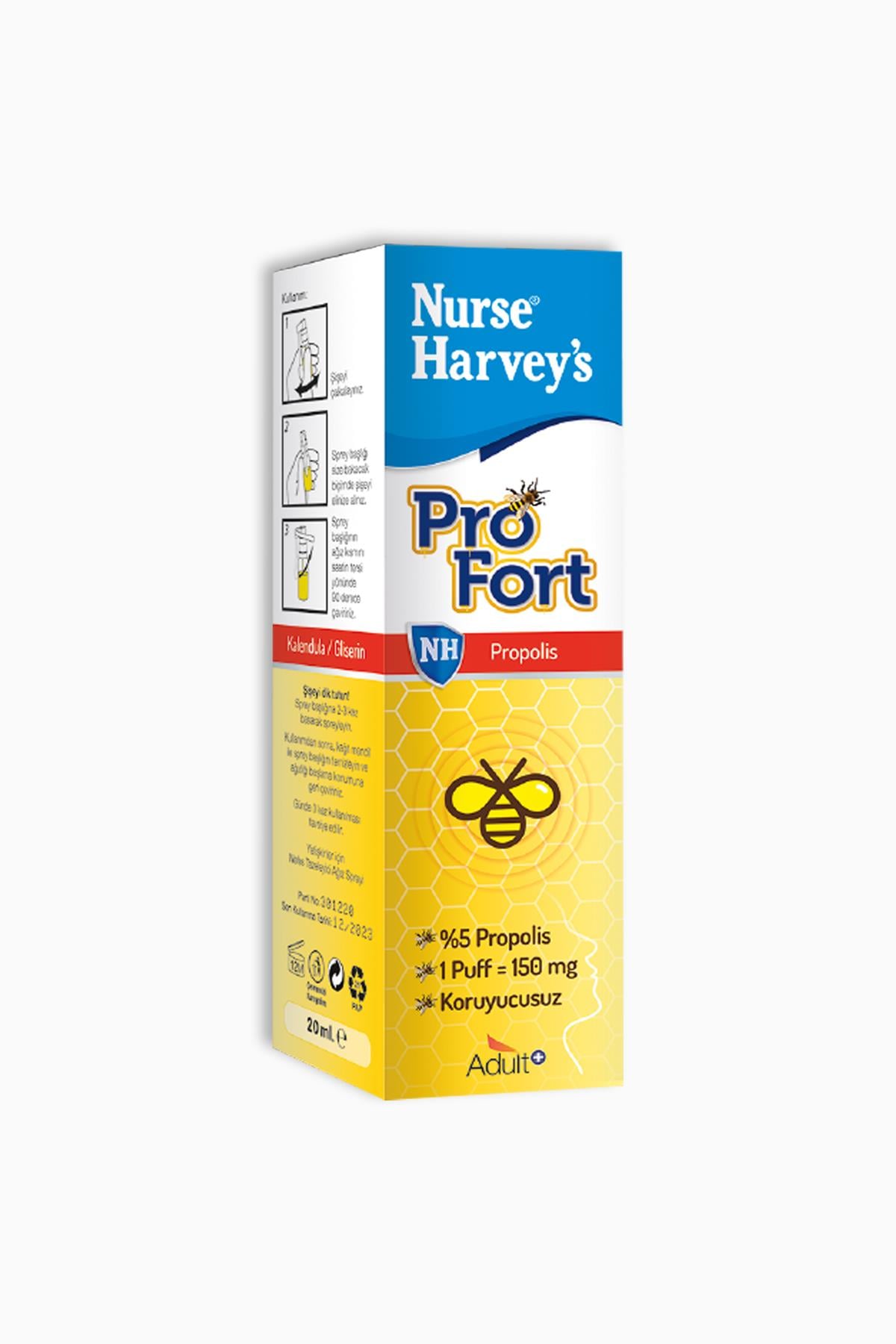 Nurse HarveyS Adult Pro-Fort Boğaz Spreyi 20 Ml