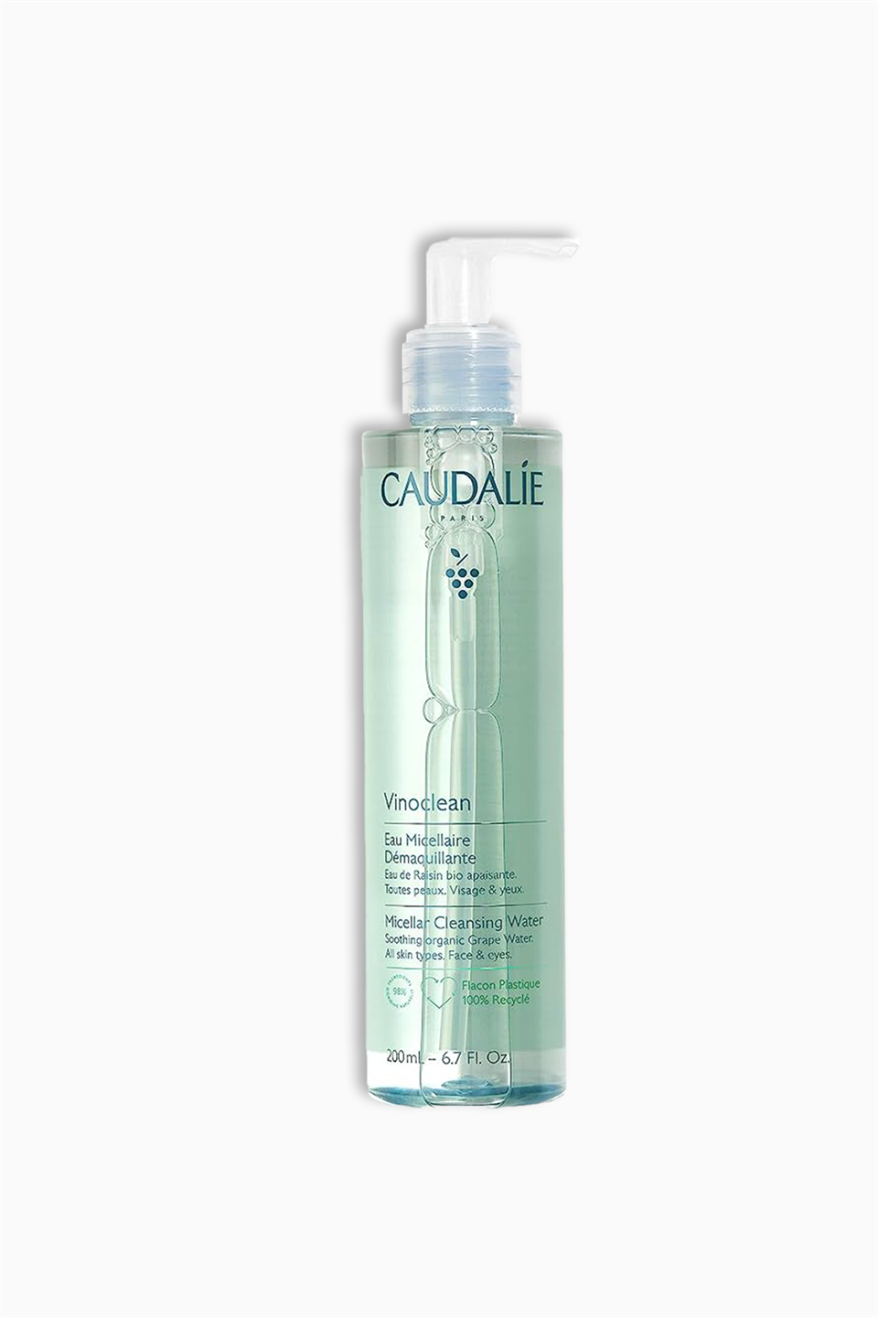 Caudalie Vinoclean Micellar Cleansing Water 200 ml | Caudalie | Caudalie Vinoclean Micellar Cleansing Water 200 ml